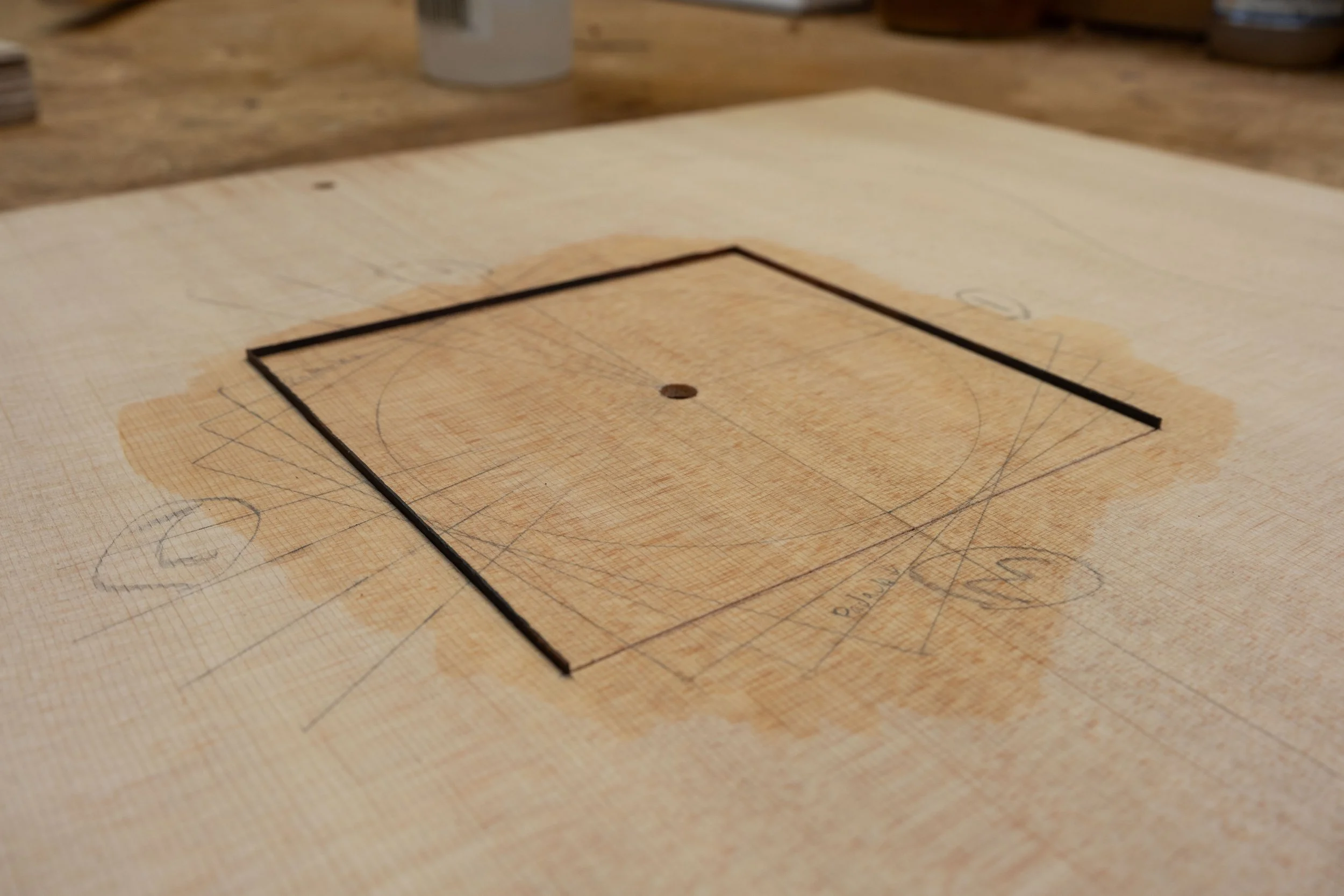 Cocobolo for the squares. 