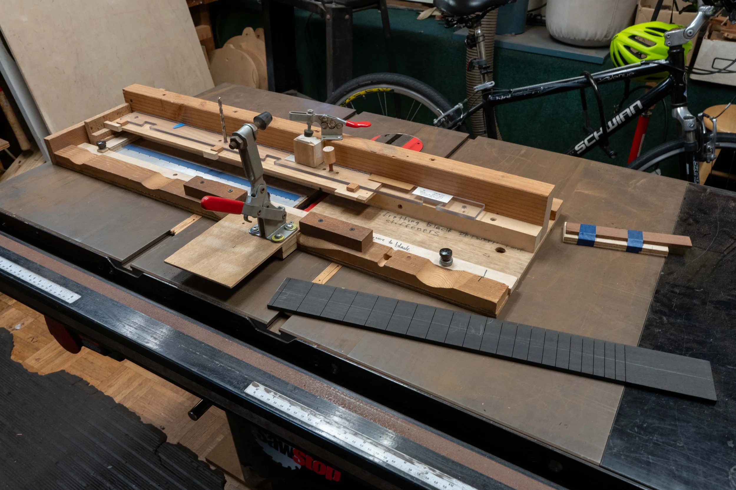 Ervin Somogyi fretboard slotting jig