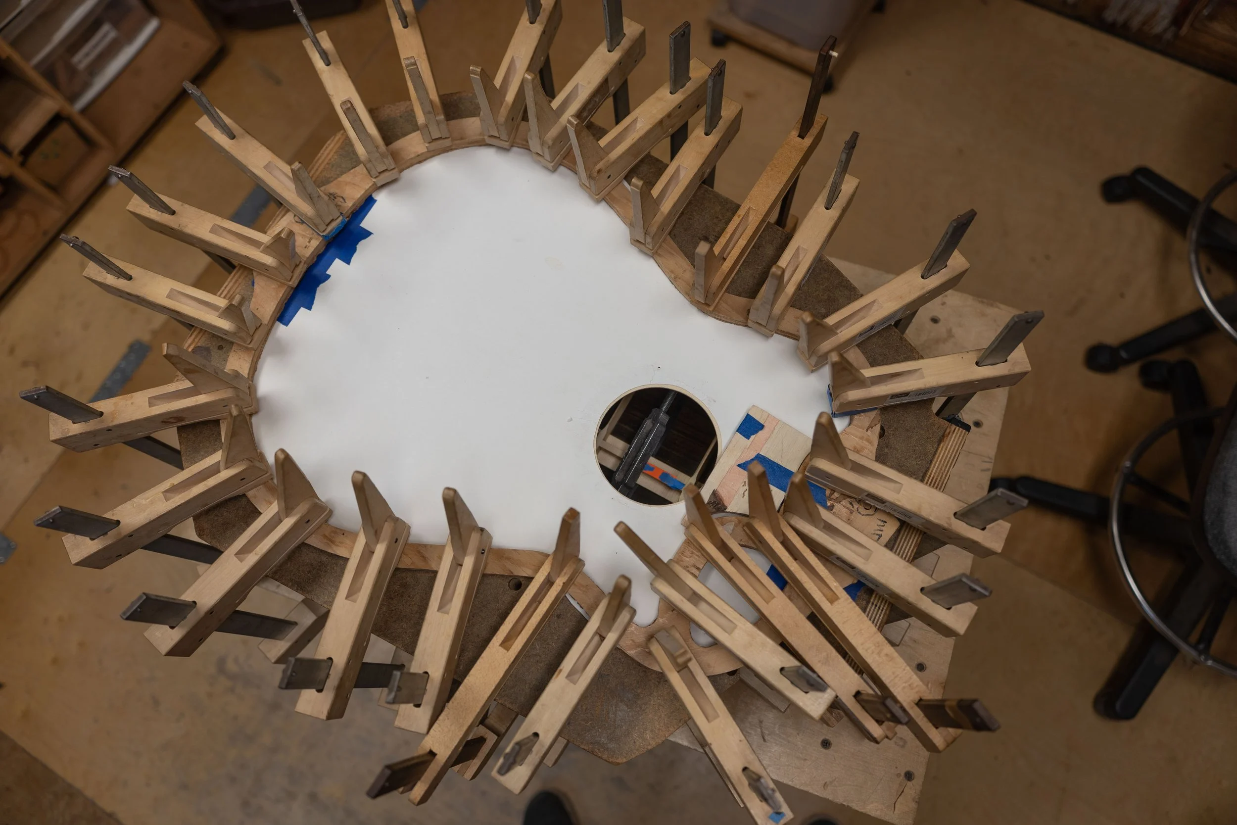 The back was then glued on. 