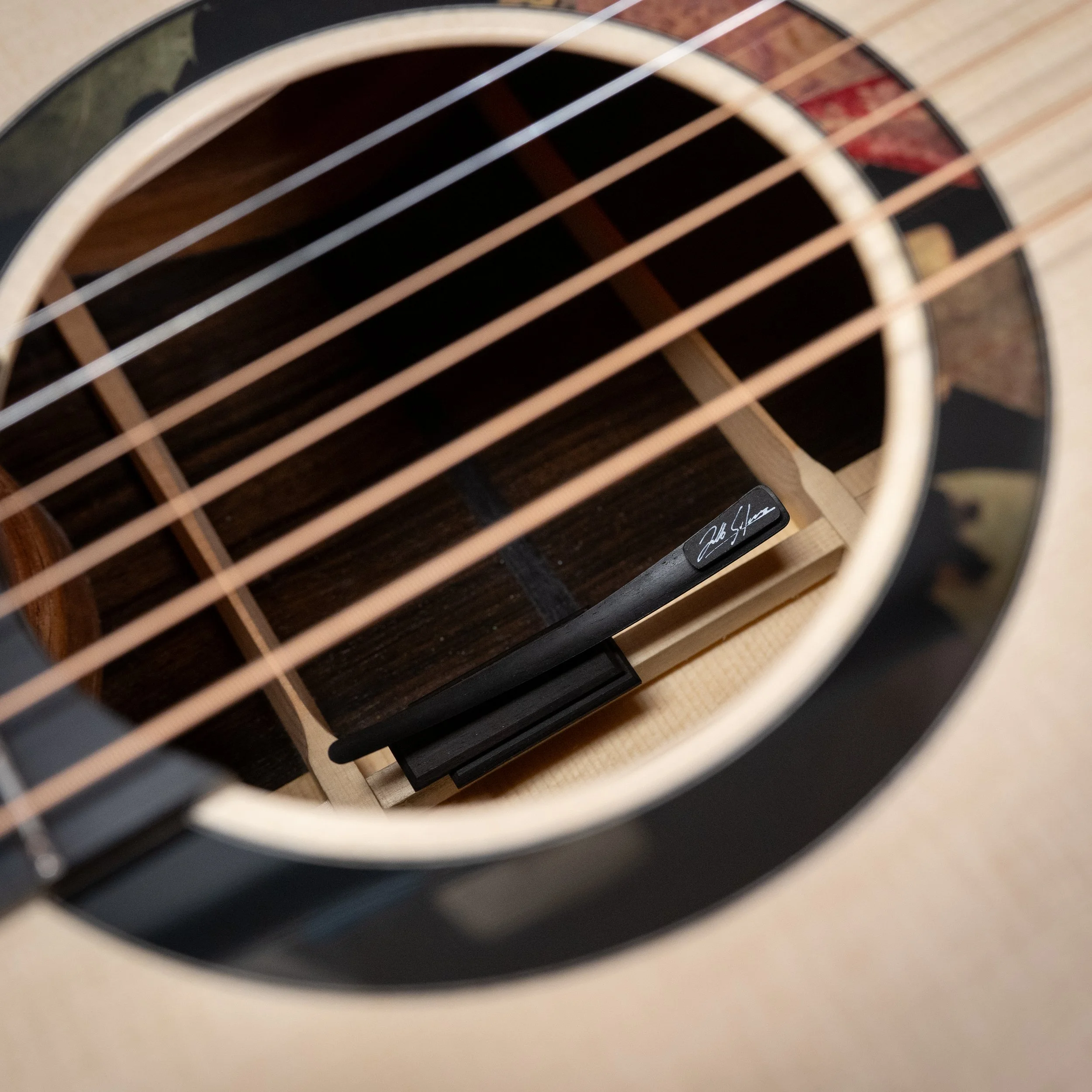 Silverman guitar 3d sculptural label