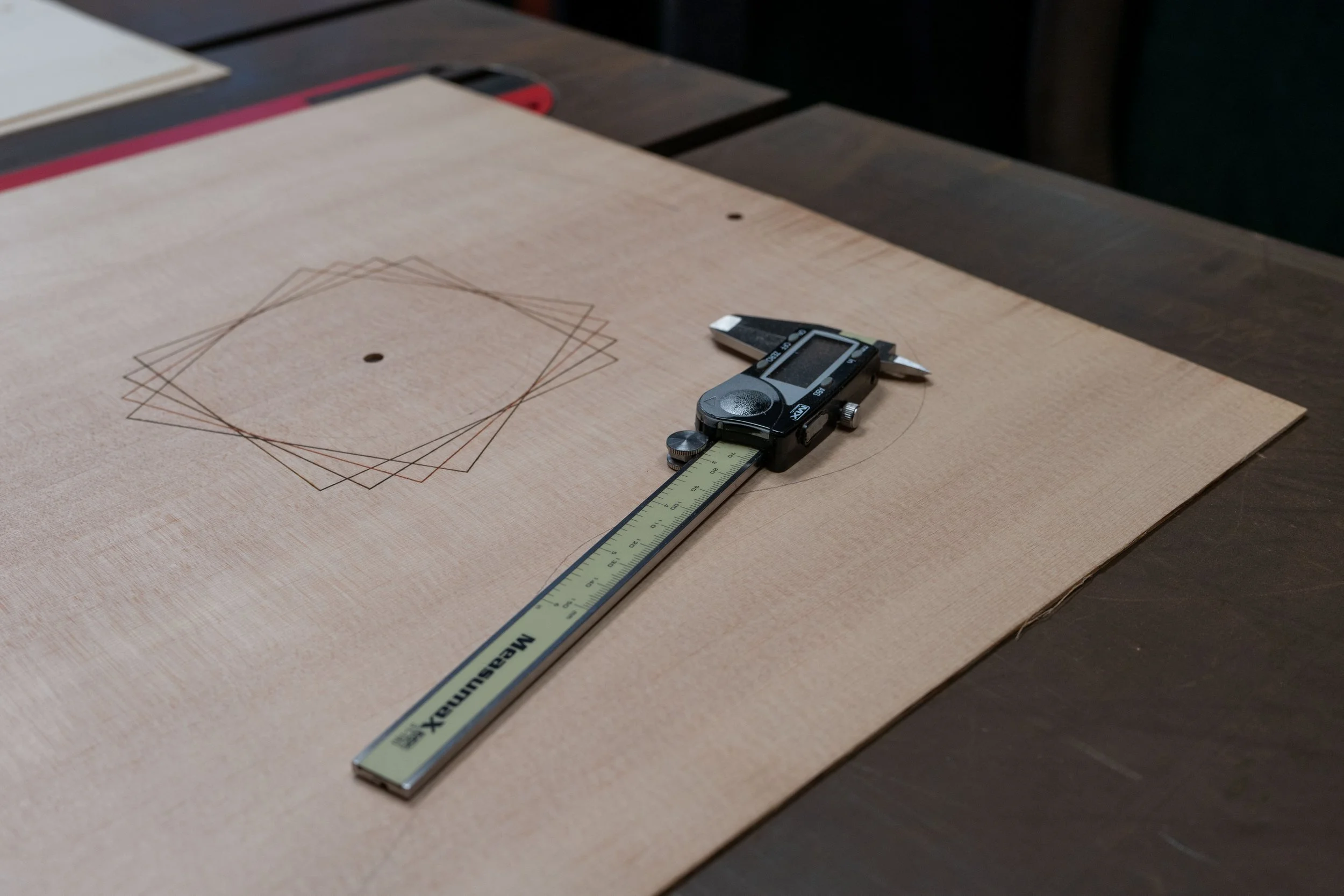 After doing the rosette, the top is brought down close to final thickness. 