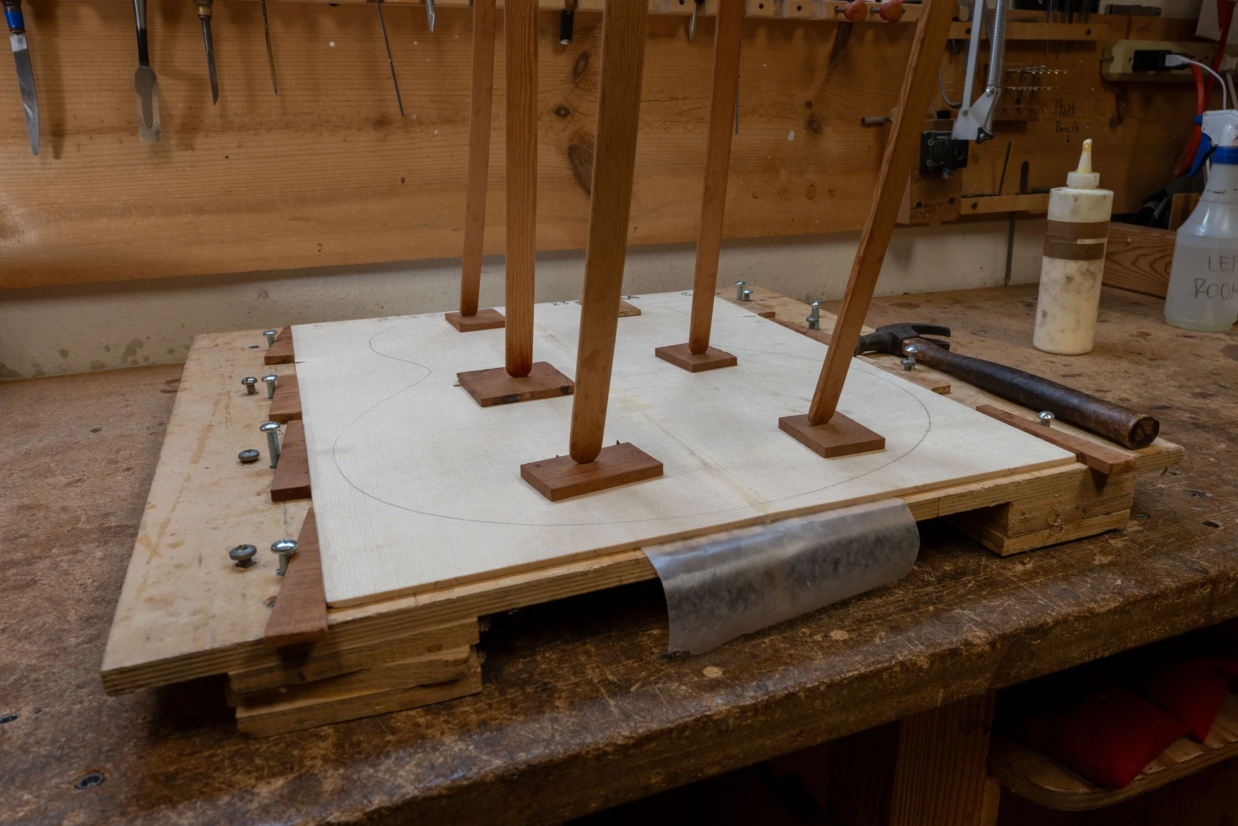 Joining the top using Ervin's jig.