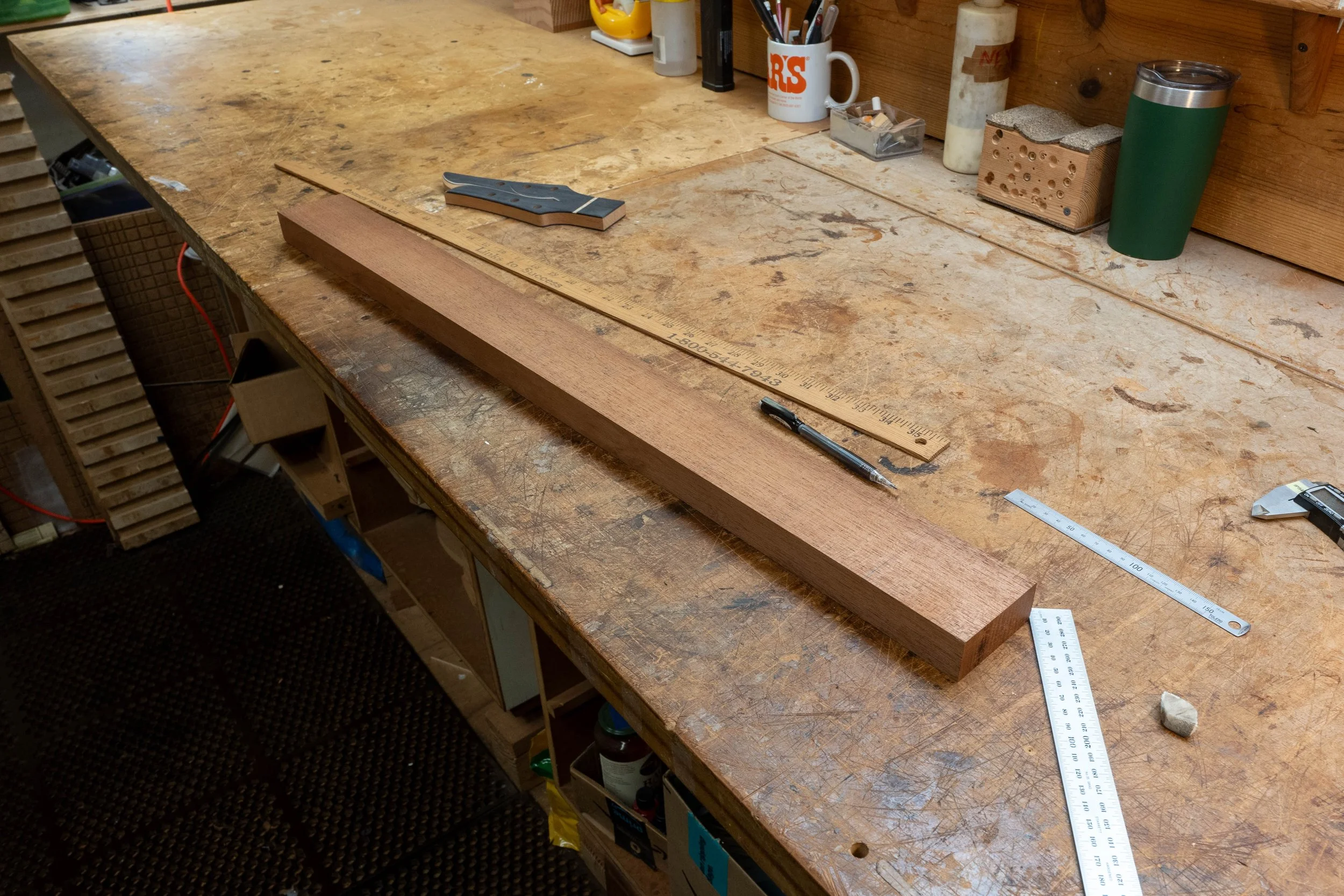 Mahogany for the neck. 