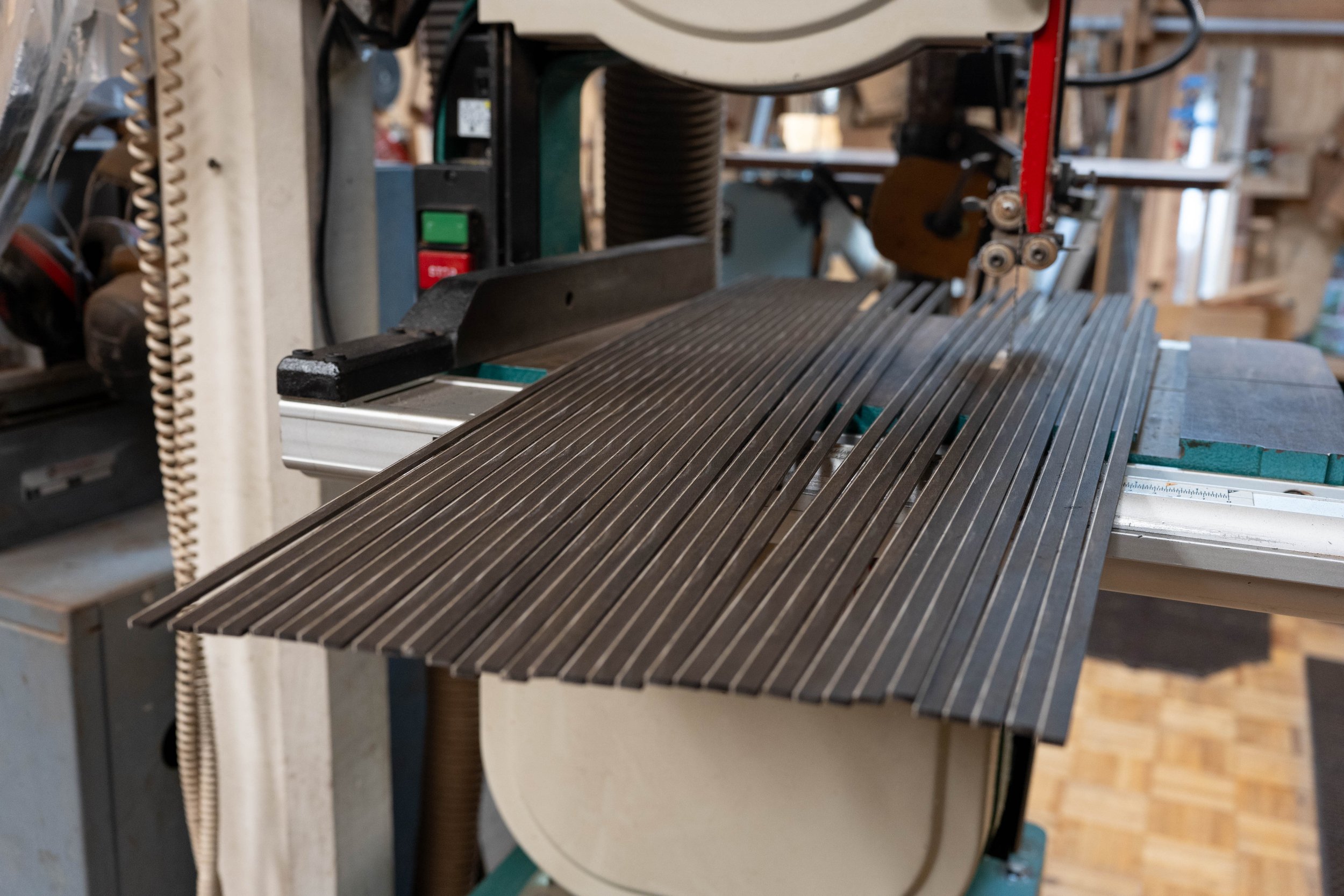 Making guitar binding.