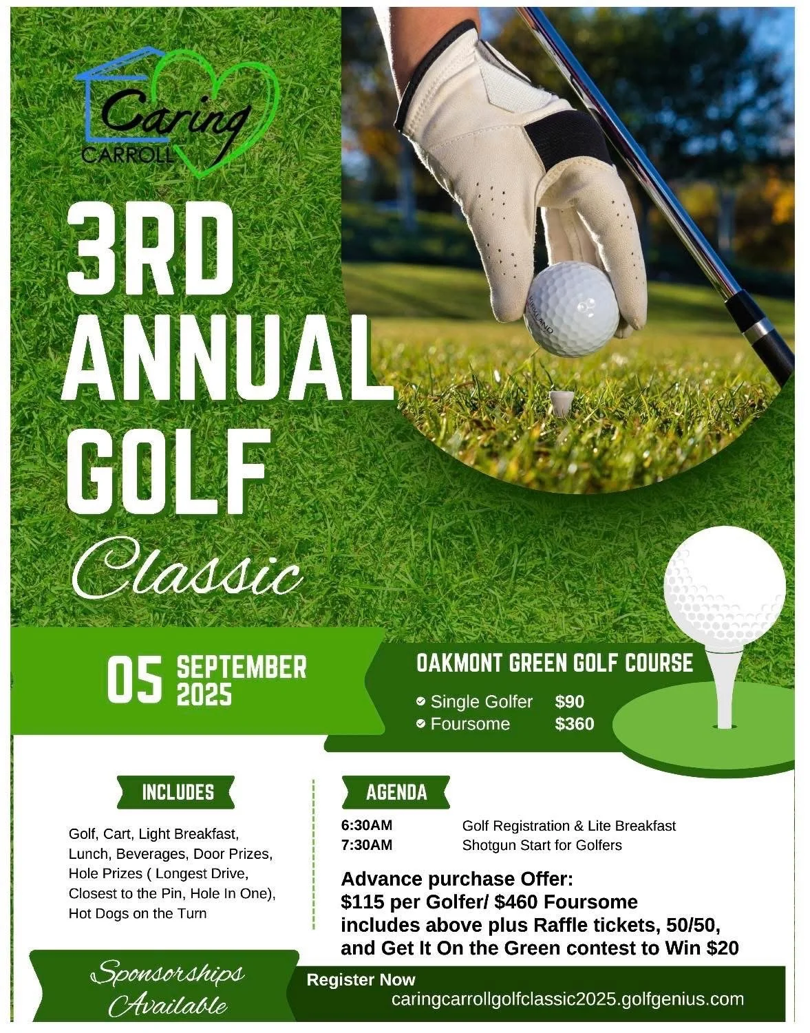 Caring Carroll 3RD ANNUAL GOLF Classic