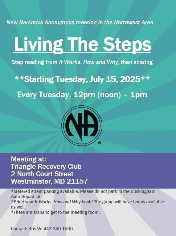 Living The Steps - ‼️ NEW NA Meeting ‼️