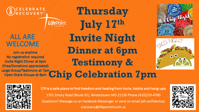 Invite Night - Celebrate Recovery