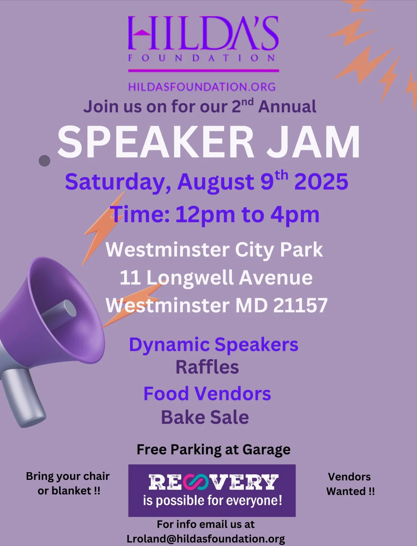 HILDA’S 2ND Annual Speaker Jam