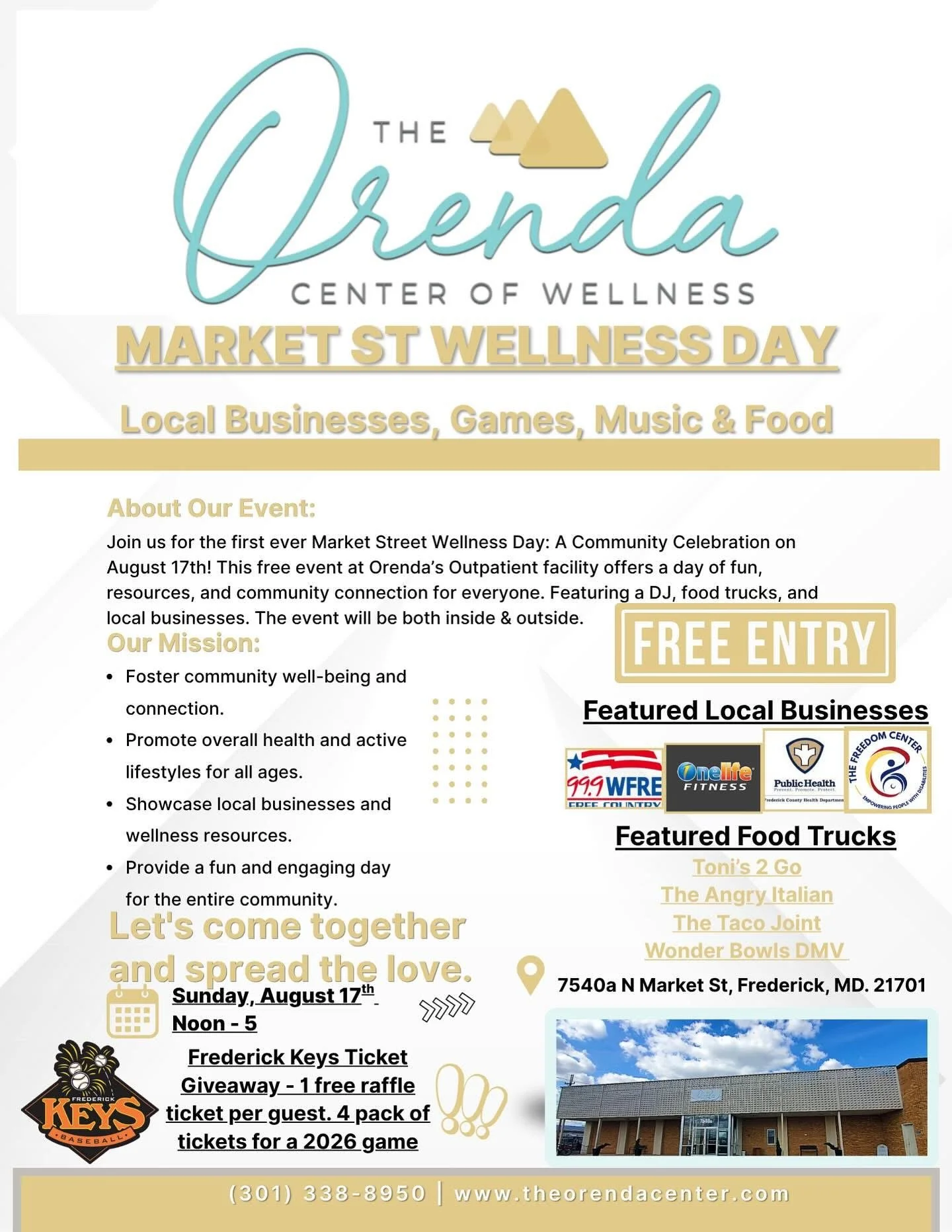 Orenda Wellness Center - MARKET ST WELLNESS DAY