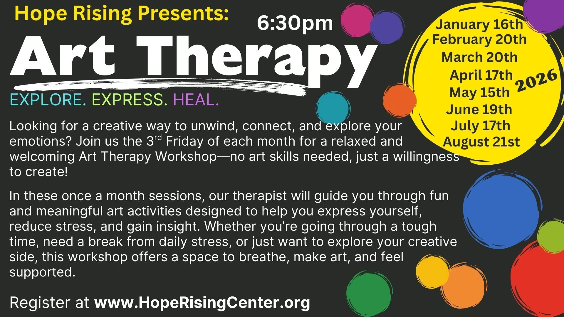 Art Therapy: Explore, Express, Heal 