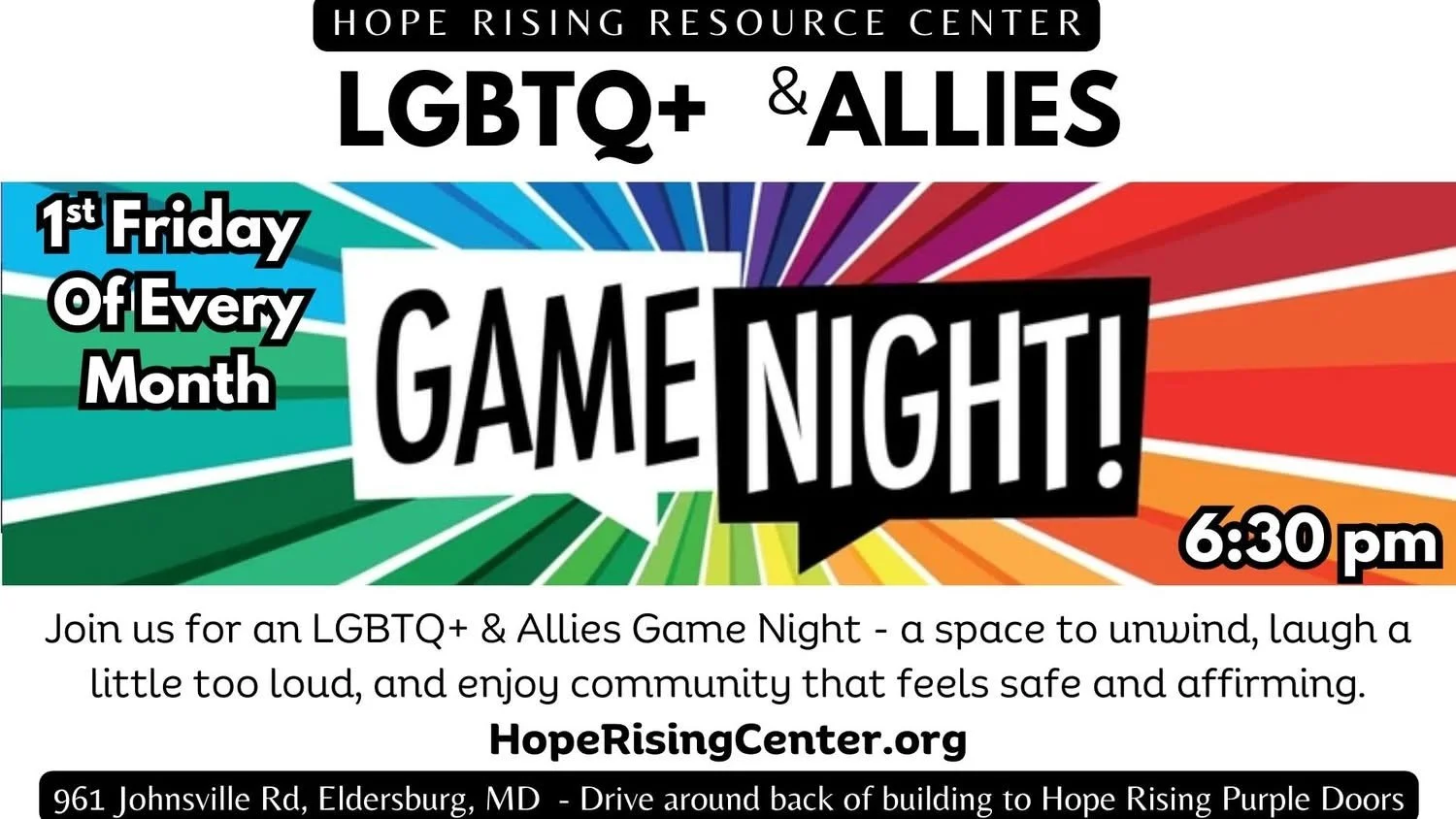 LGBTQ+ &amp; ALLIES - GAME NIGHT 