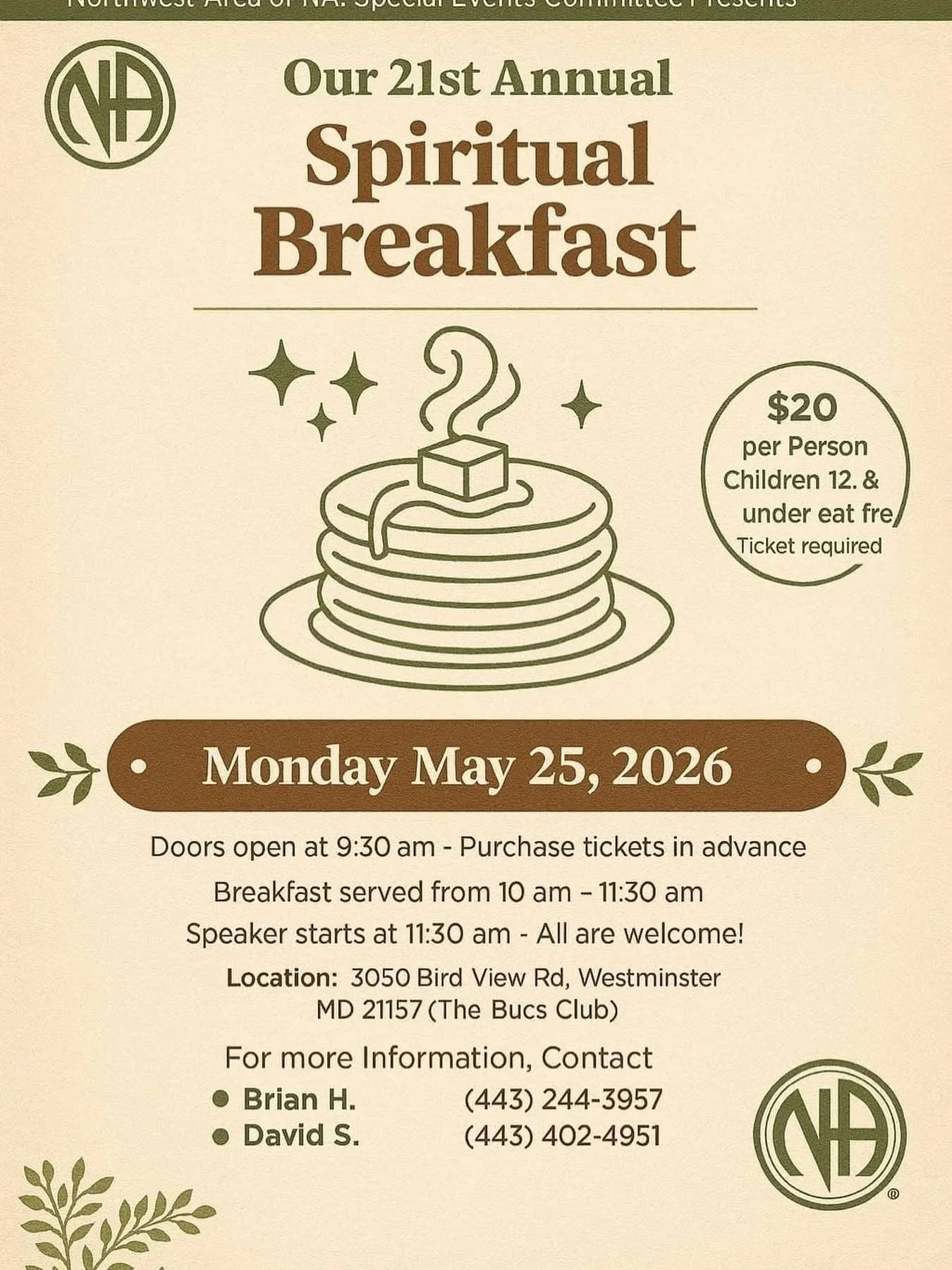 21st Annual Spiritual Breakfast 