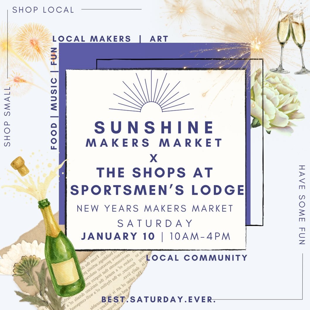 ☀️FORECAST: SUNSHINE☀️ Rainy today but Sunshine is Back next Saturday!! ☀️Join us, January 10th, at Studio City&rsquo;s premier oasis @shopsatsportsmenslodge for a beautiful day of shopping small, shopping local and having some fun in the New Year!

