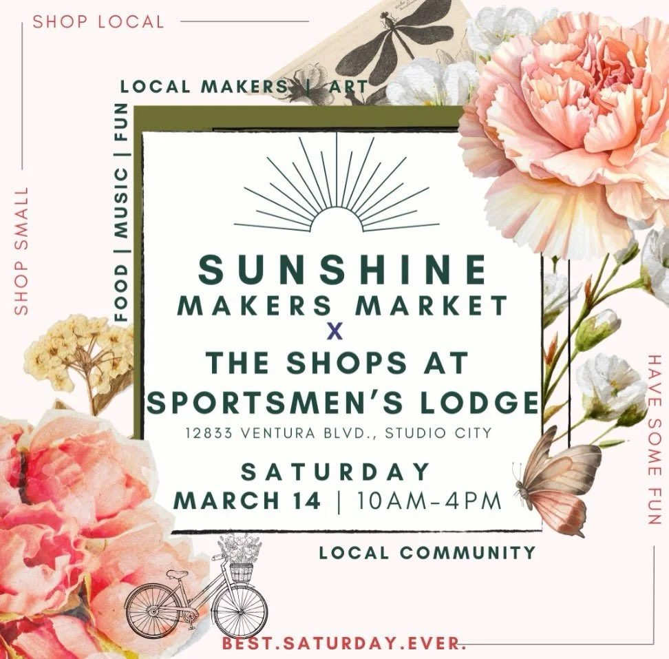 ☀️Next Saturday, March 14th, join us at Studio City&rsquo;s premier oasis @shopsatsportsmenslodge for a beautiful day of shopping small, shopping local and having some fun in 2026!☀️

From 10am-4pm we&rsquo;ll be joined by another outstanding line up