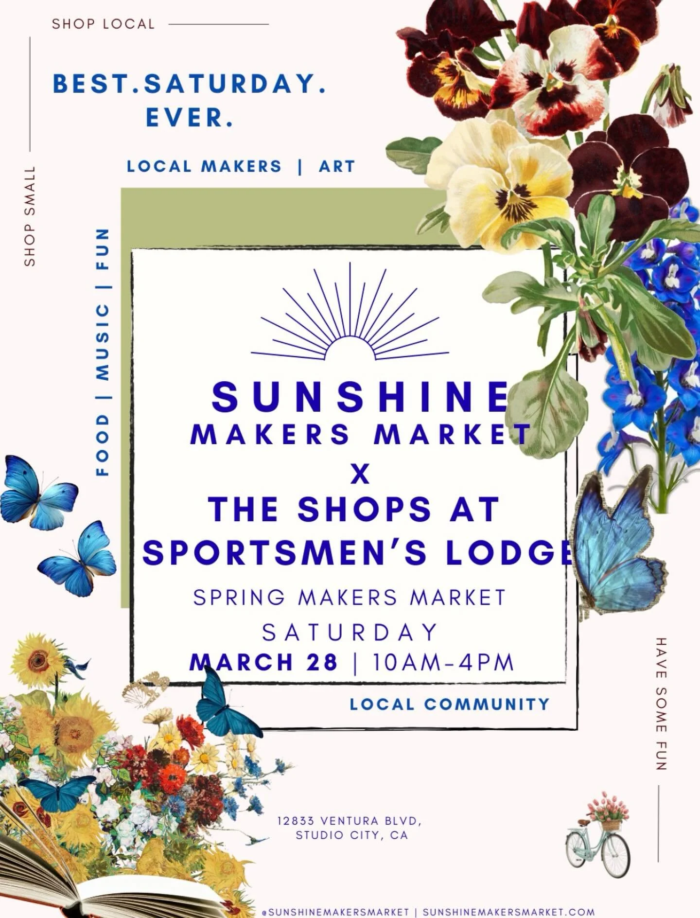 ☀️Next Saturday, March 28th, join us at Studio City&rsquo;s premier oasis @shopsatsportsmenslodge for a beautiful day of shopping small, shopping local and having some fun this spring!

From 10am-4pm we&rsquo;ll be joined by another outstanding line 