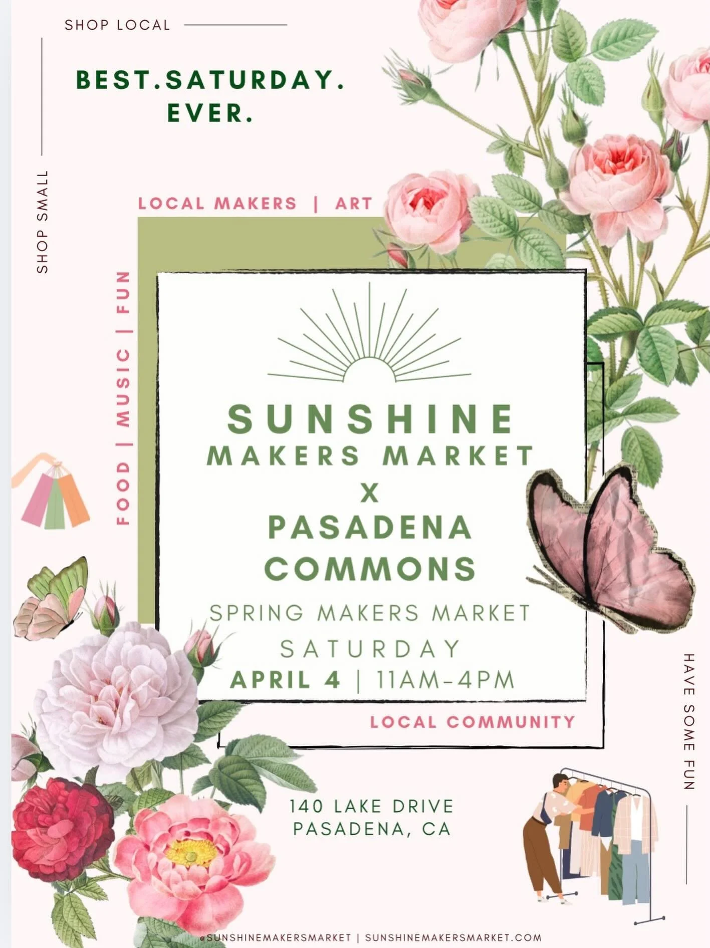 ☀️This Saturday, April 4, join us at @pasadenacommons for a beautiful day of shopping small, shopping local and having some fun in 2026!

From 11am-4pm we&rsquo;ll be joined by another outstanding line up of the best creatives and makers in town- it&