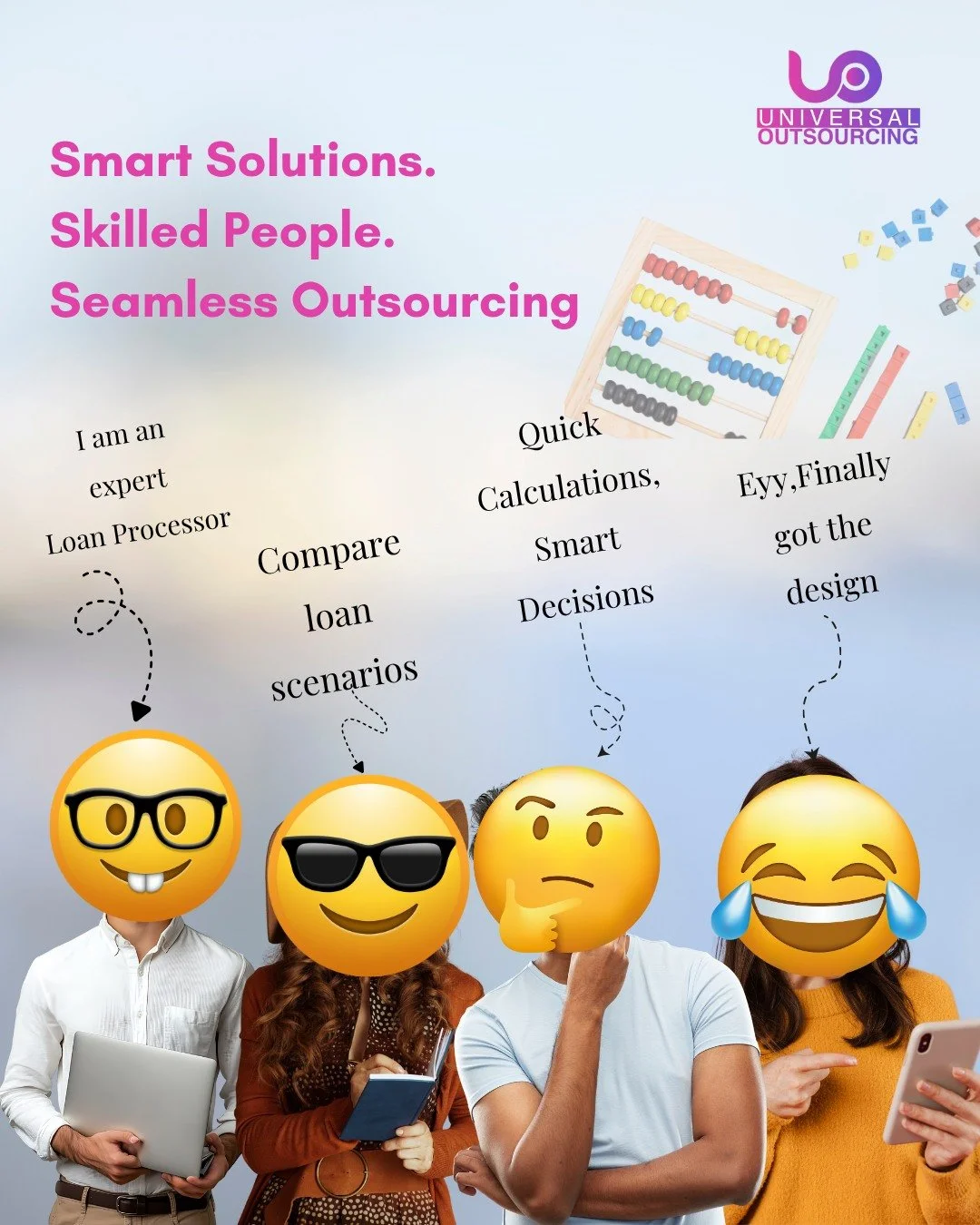 Are you in search of smart solutions and skilled professionals? 
Look no further👉Our expert loan processor is here to help you compare loan scenarios and make quick calculations. 

Plus, let us design and manage your social profiles for seamless out