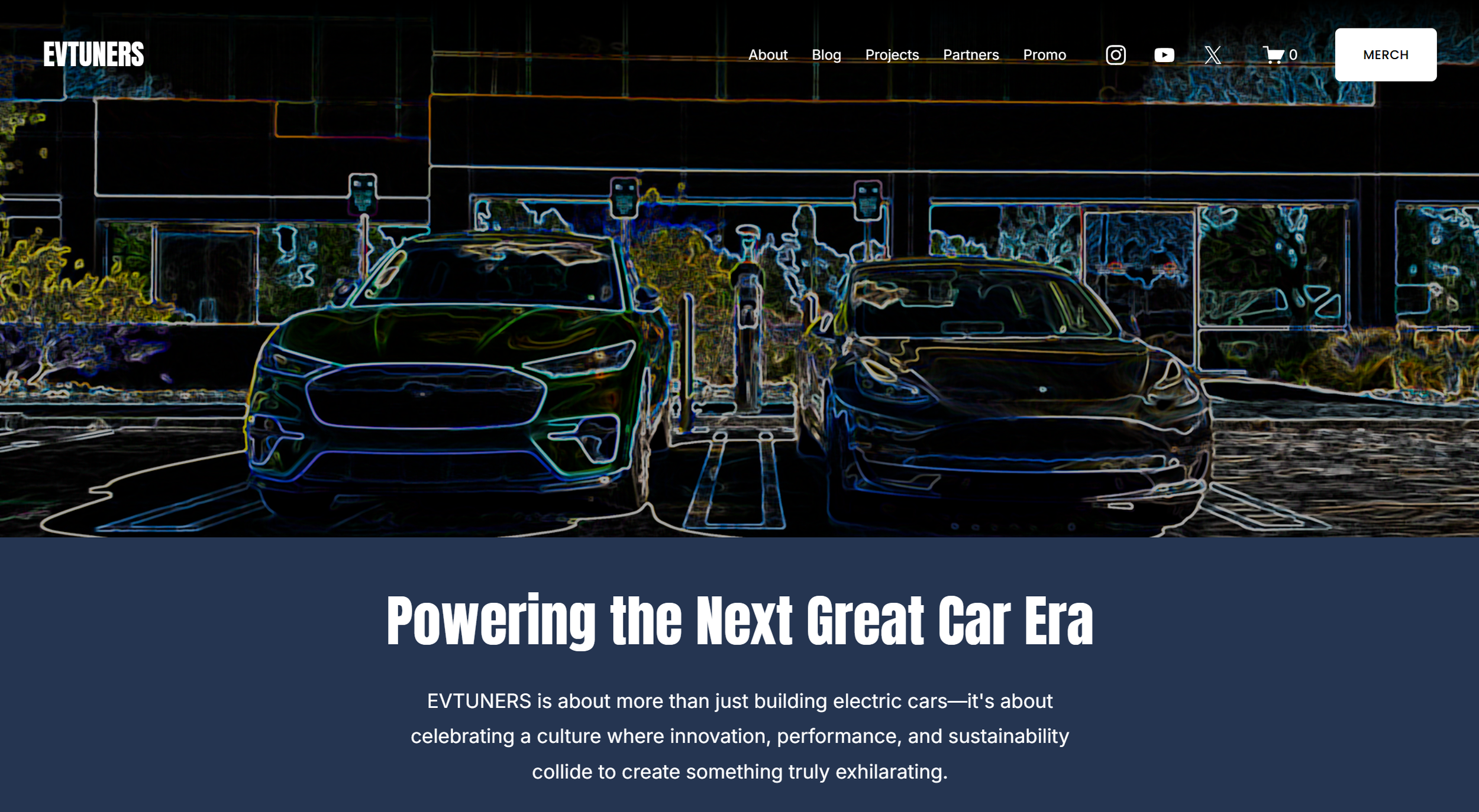 We created the website for the EVTUNERS brand to provide a hub for a range of content, resources, and branded merchandise. This provides a centralized user experience, as well as contributes to organic search and back linking to social media.