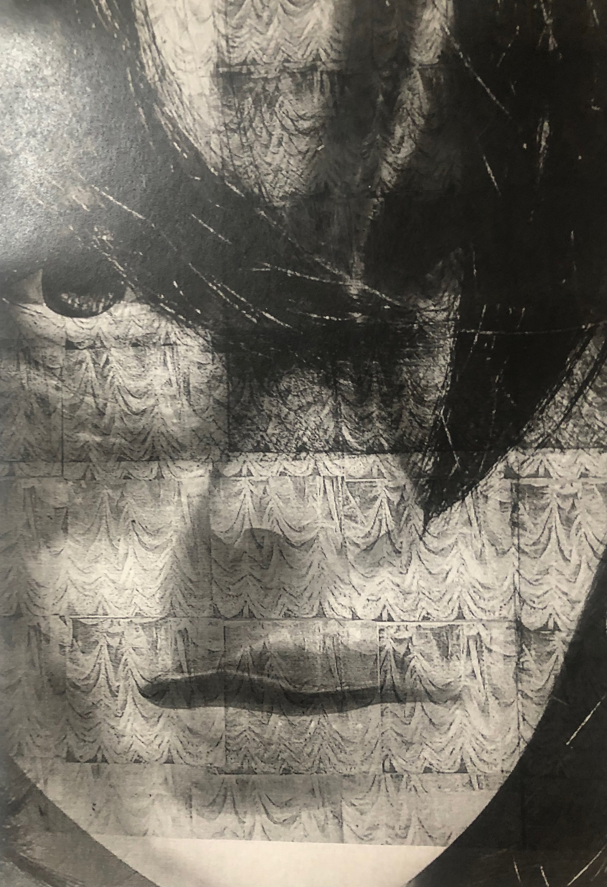 White Peony of Roses (collage)