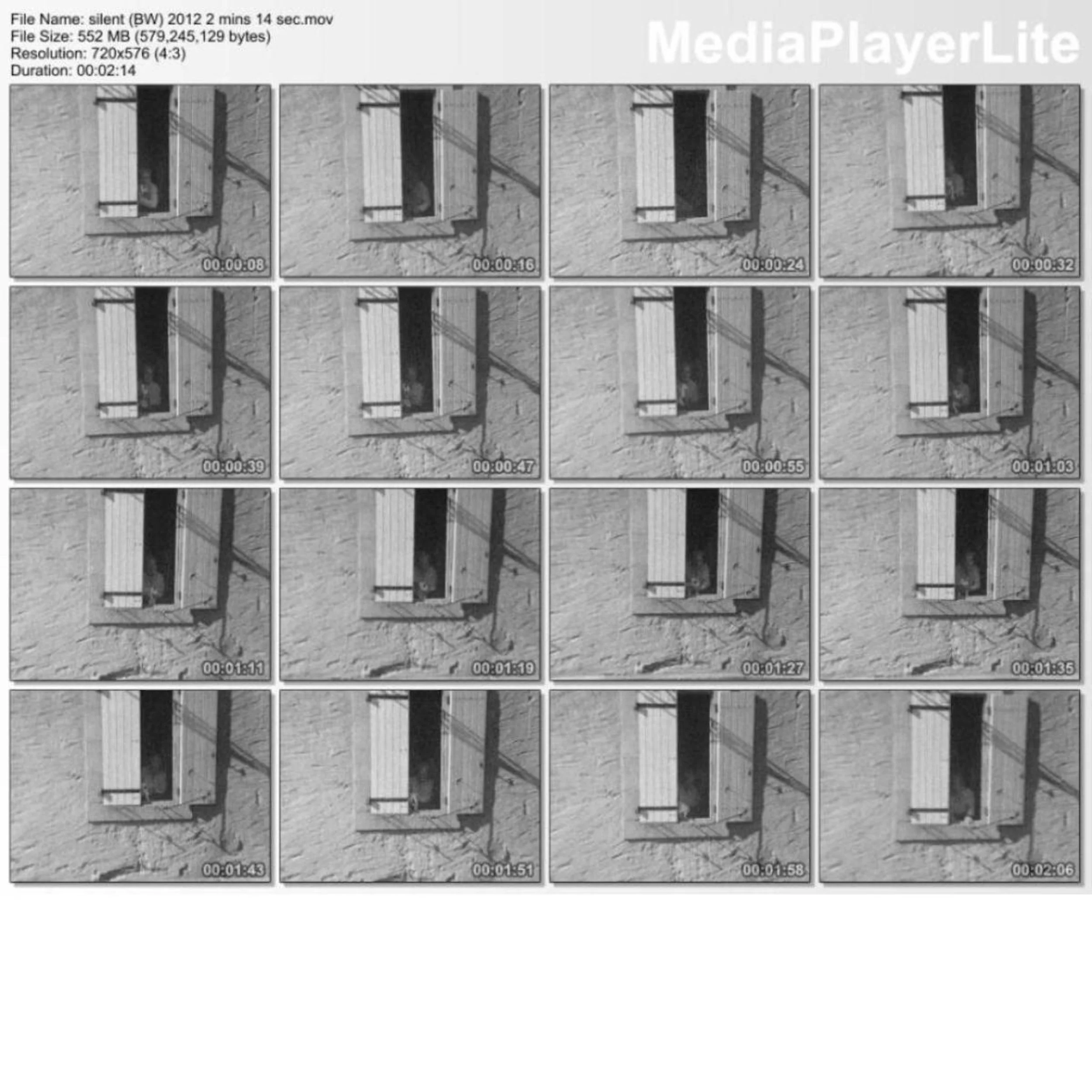 Silent (black and white) Film