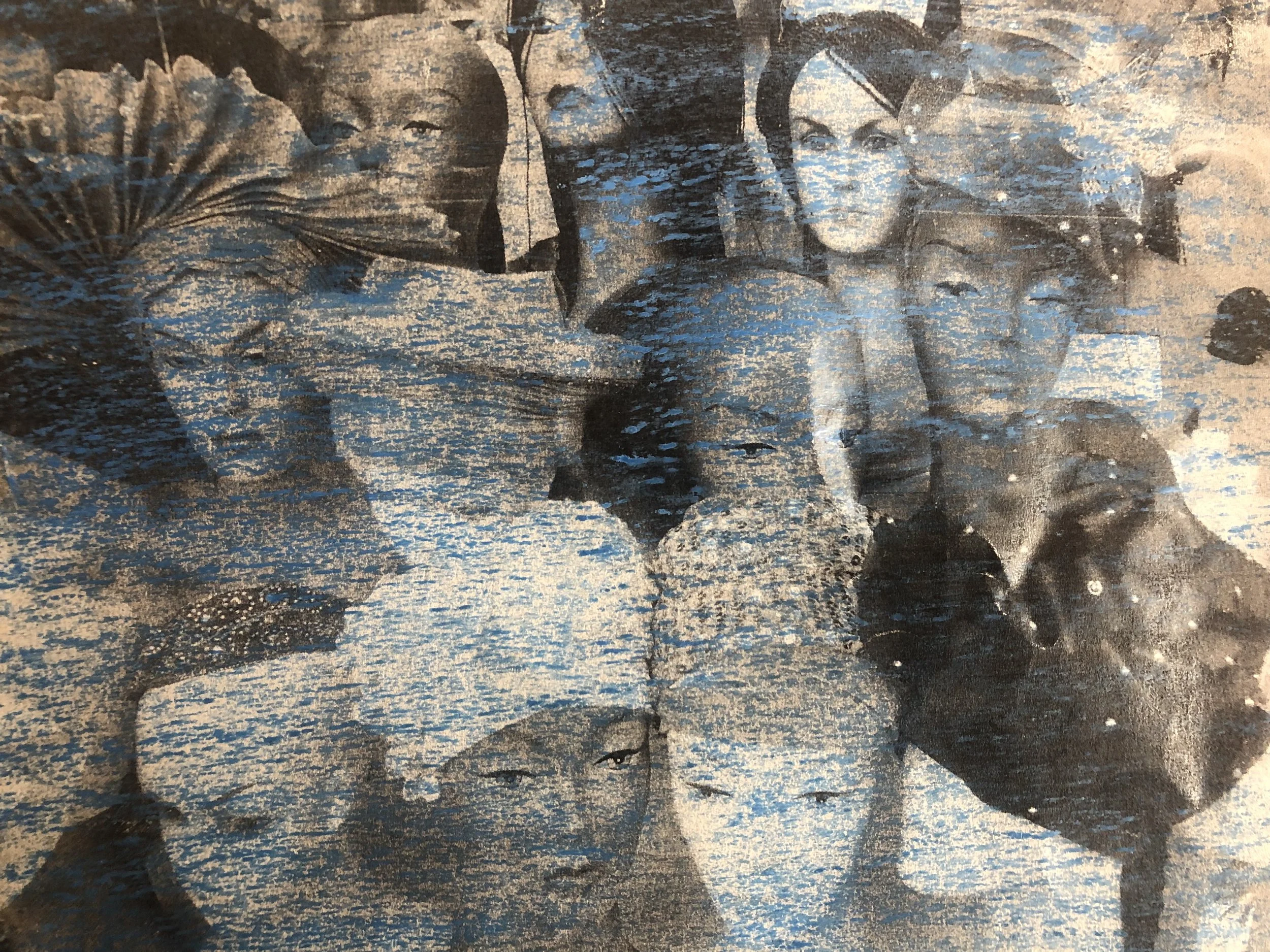 Everything Immense and Frail (photograph, crayon)