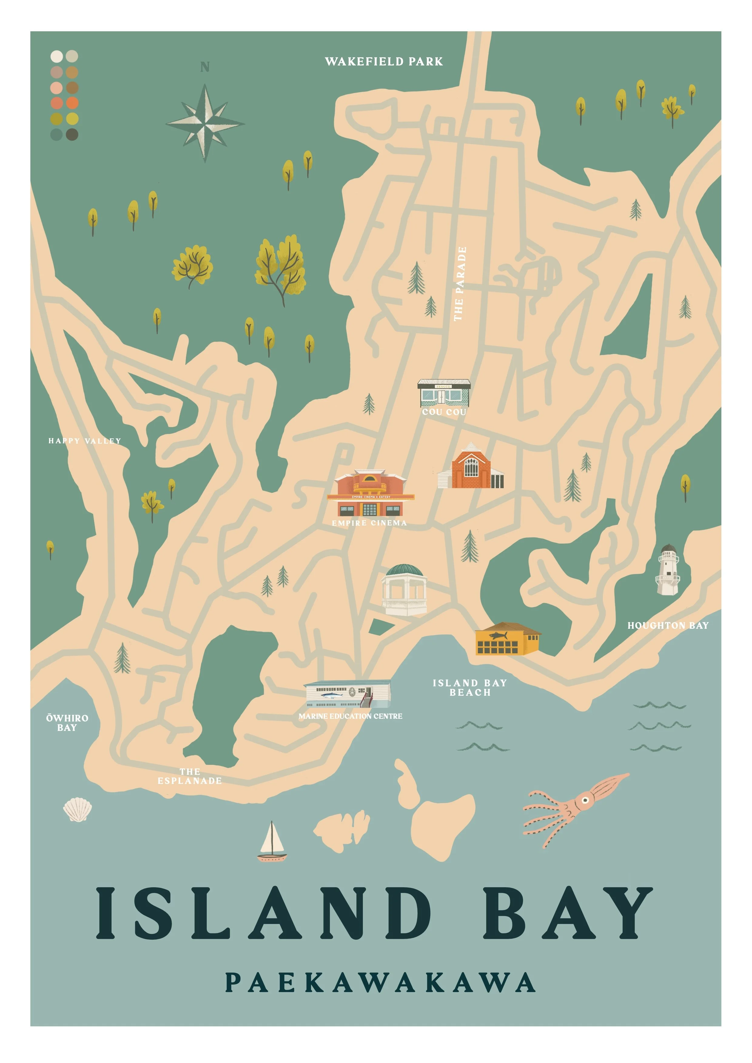 Island Bay Map