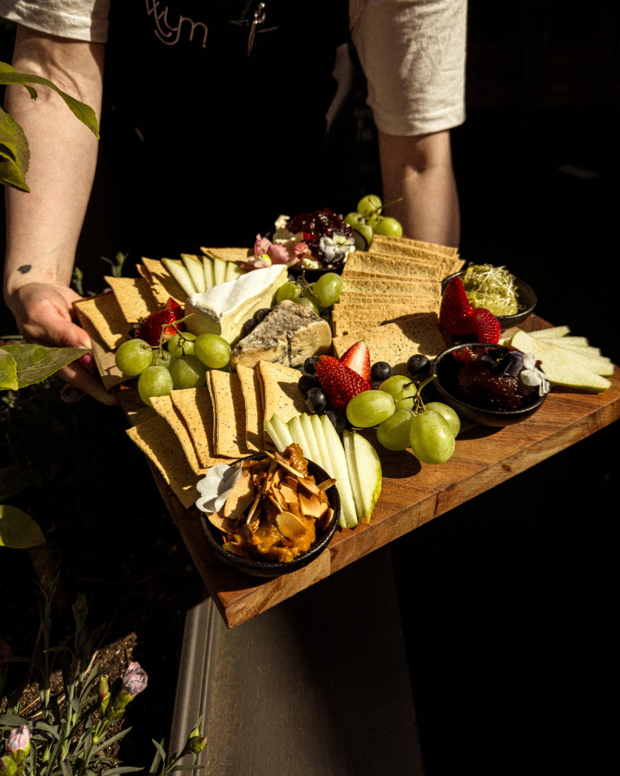 Takeaway grazing box with artisan cheese and fruit from WYM in Geelong