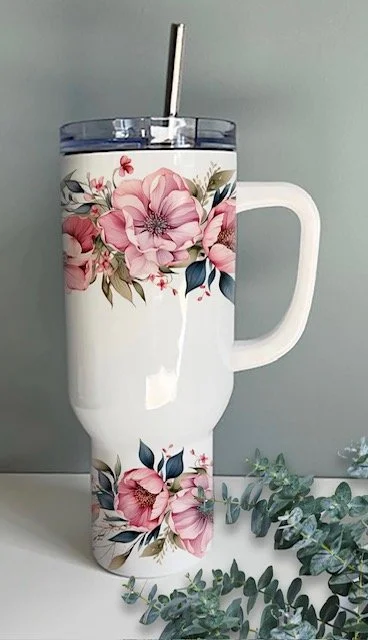 Pink Watercolor Flowers
