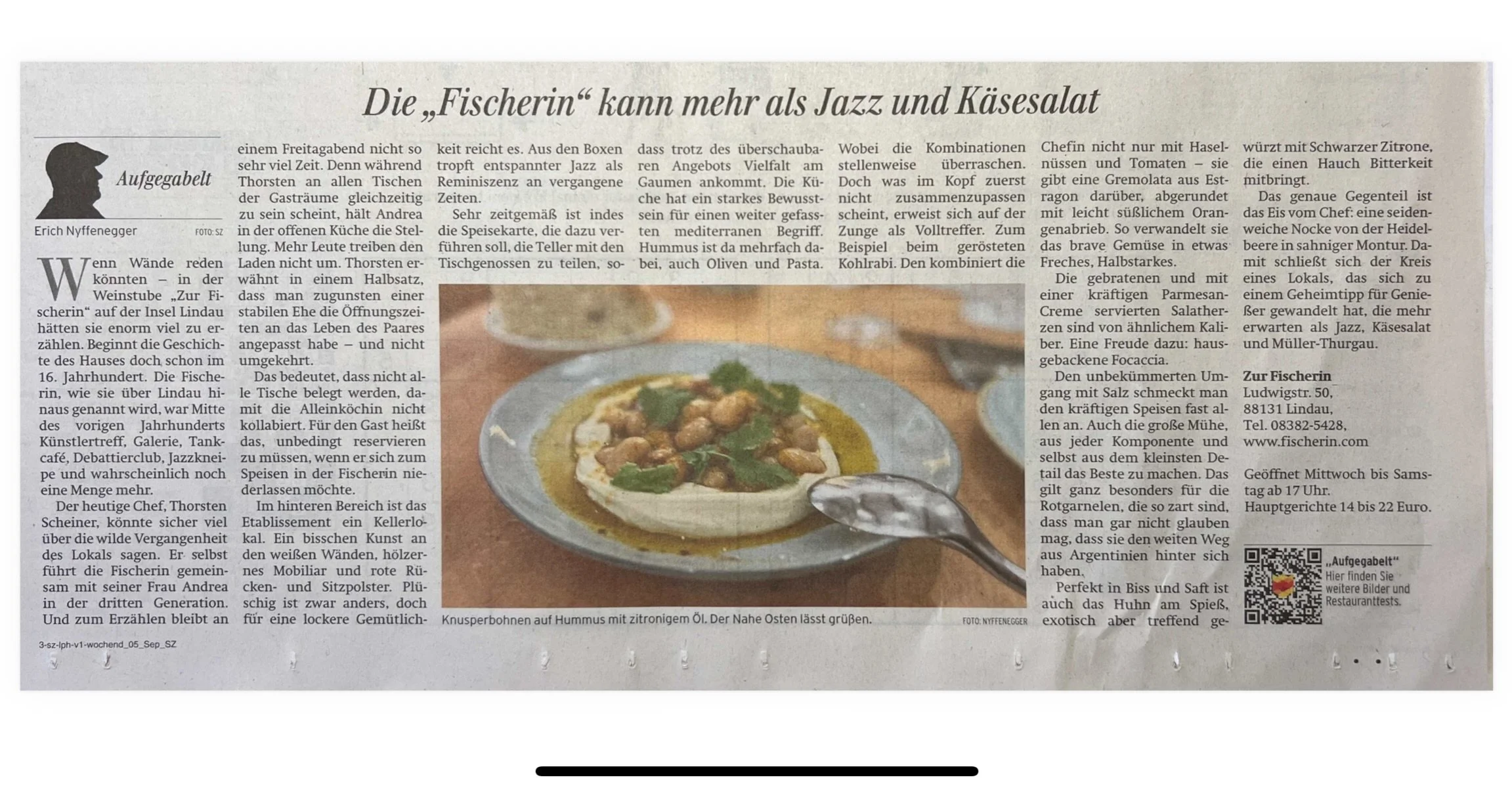 Wir starten in ein l&auml;ngeres Wochenende und g&ouml;nnen uns einen Tag mehr zum Entspannen. In der Lindauer/Schw&auml;bischen Zeitung steht ja nicht oft lesenswertes aber dieser Artikel ist mal was Sch&ouml;nes, so kann das Wochenende beginnen.
#z