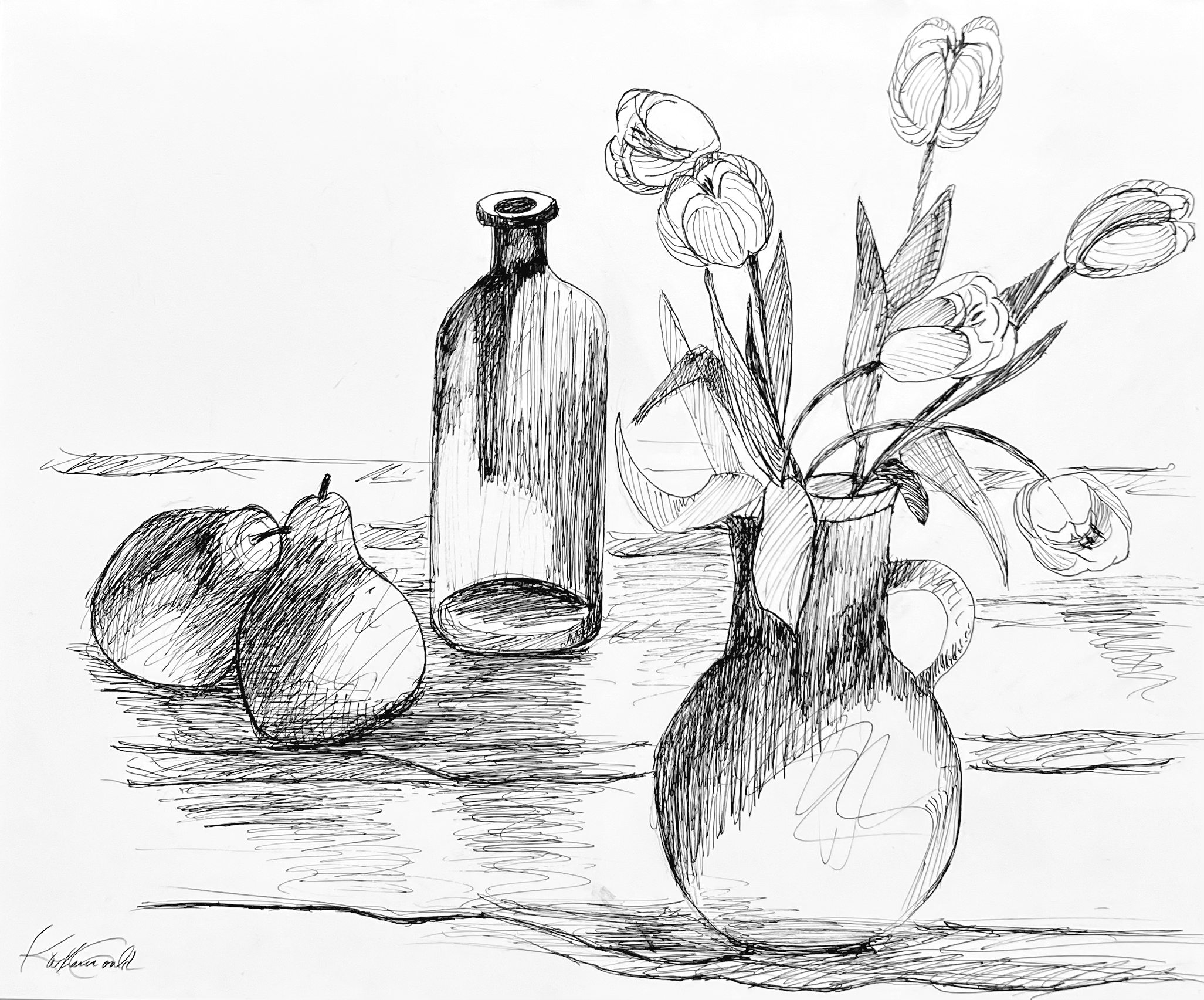 "Pen and Ink 3" Katharine Gould