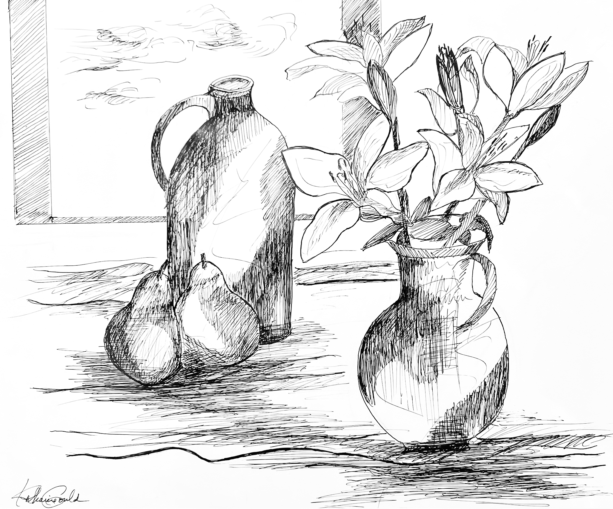 "Pen and Ink 5" Katharine Gould