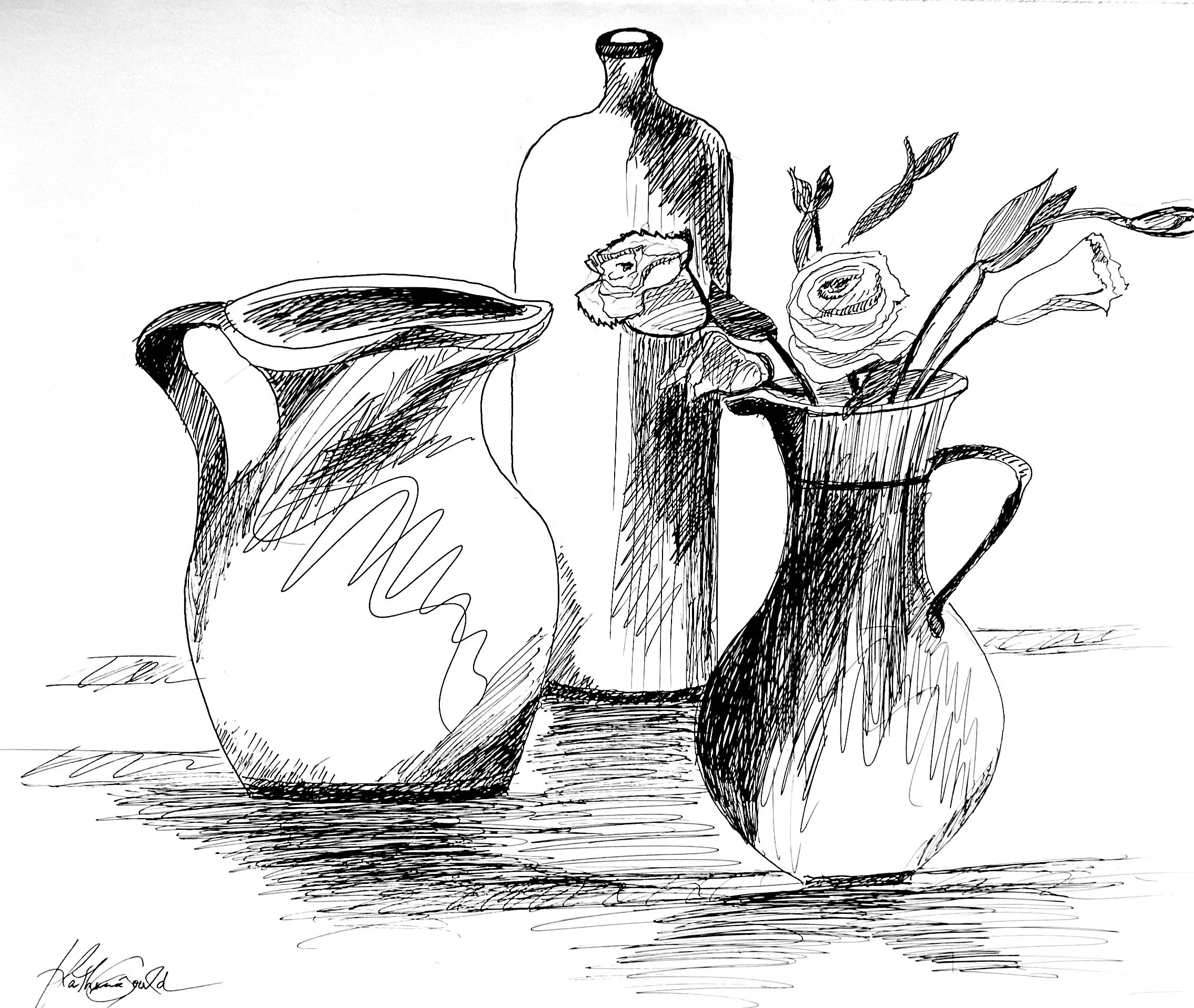 "Pen and Ink 1" Katharine Gould