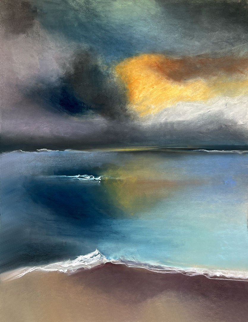 "CLOUD COVER"
PASTEL ON TEXTURED PAPER 37.5W X 44.5H
KATHARINE GOULD
2024