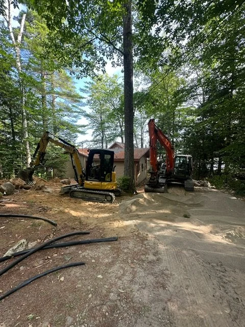 septic system repair at lakefront camp in Maine.JPG