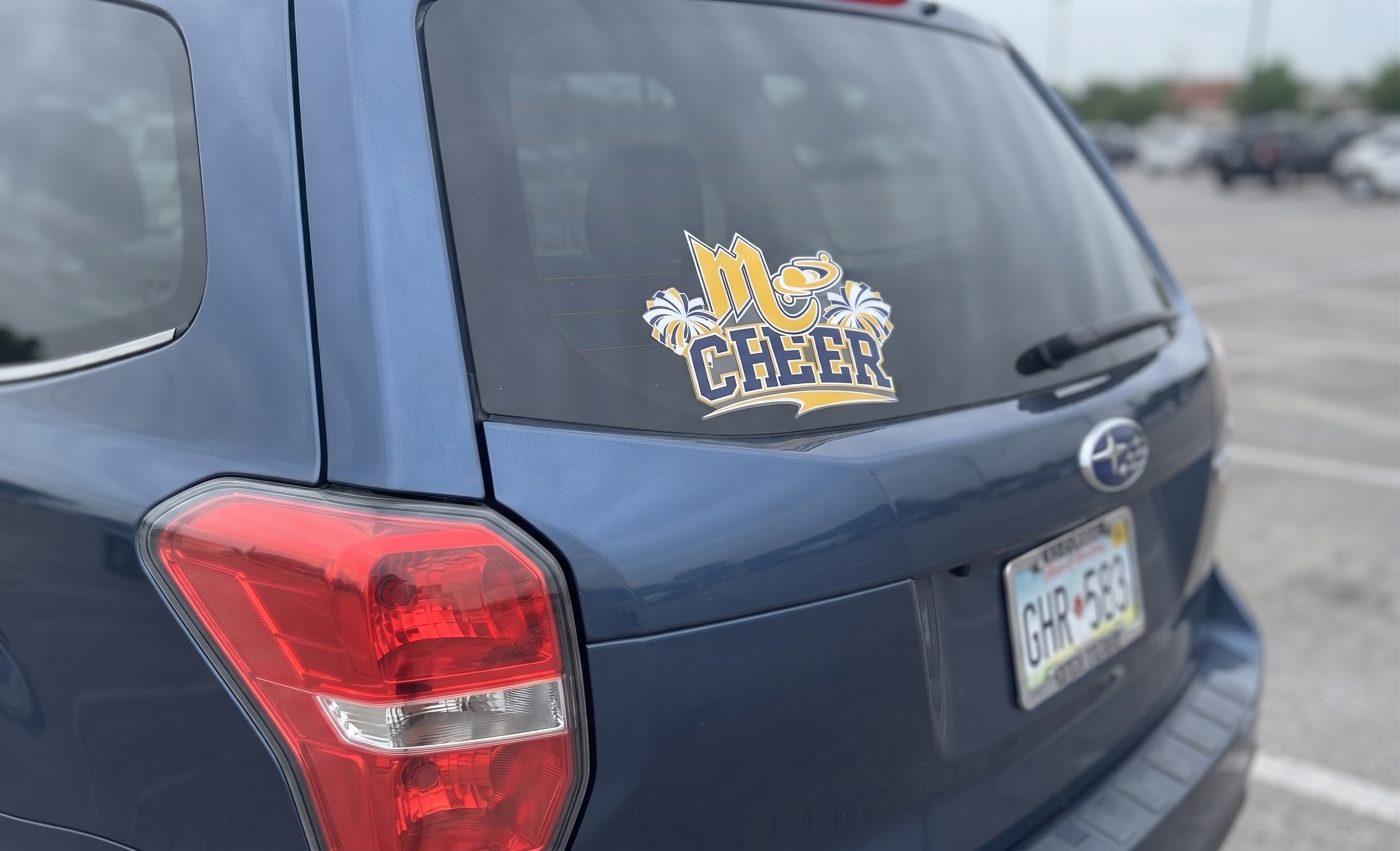 Mars Cheer Car Sticker