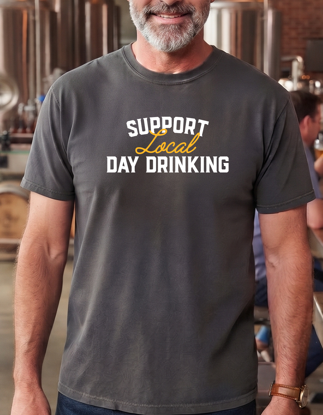 Dented Keg "Support Local Day Drinking" T-shirt