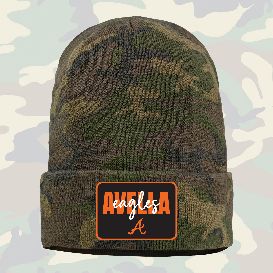 Avella NHS "Camos for a Cause" CAMO Patch Beanie