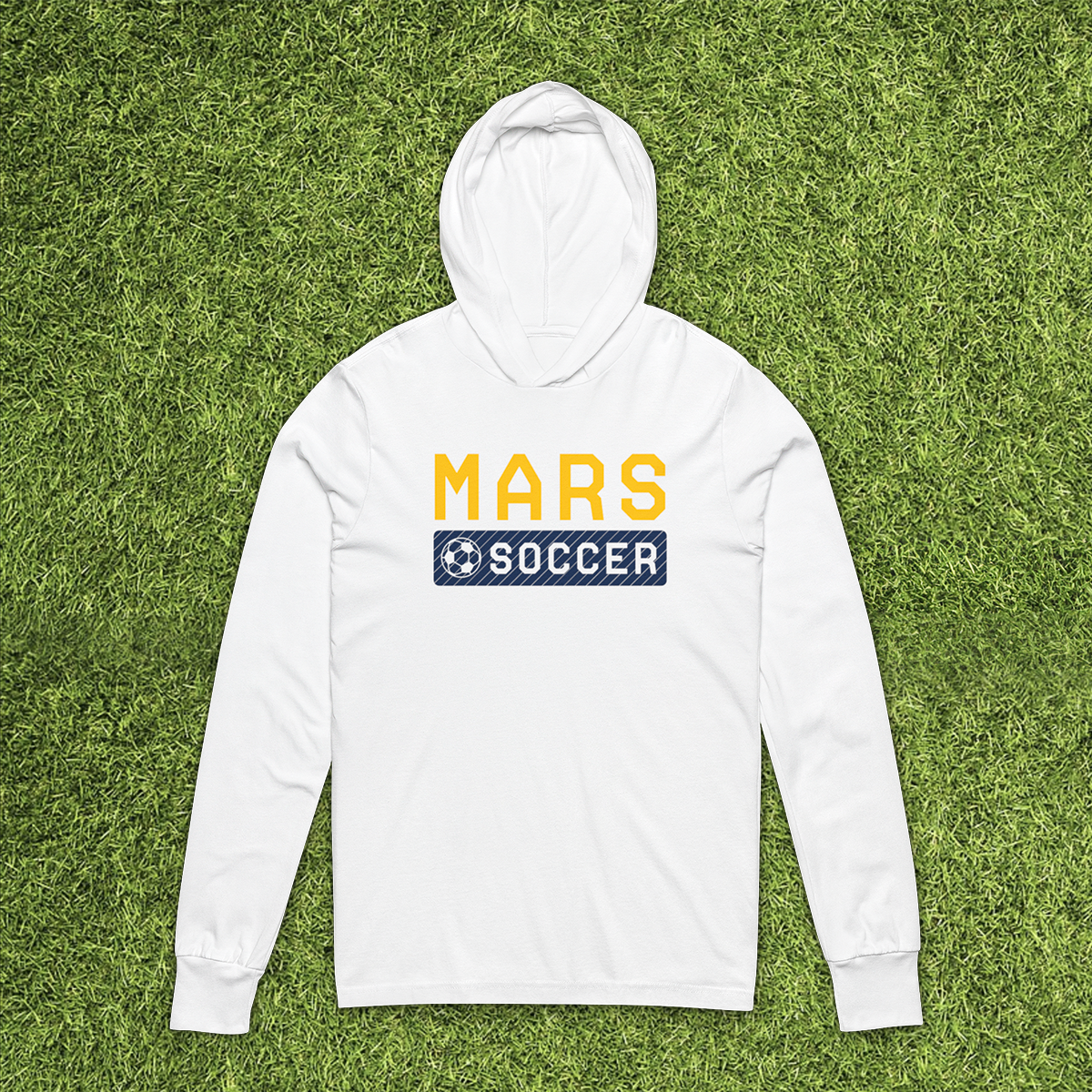 College Sans White Hooded Tee.png