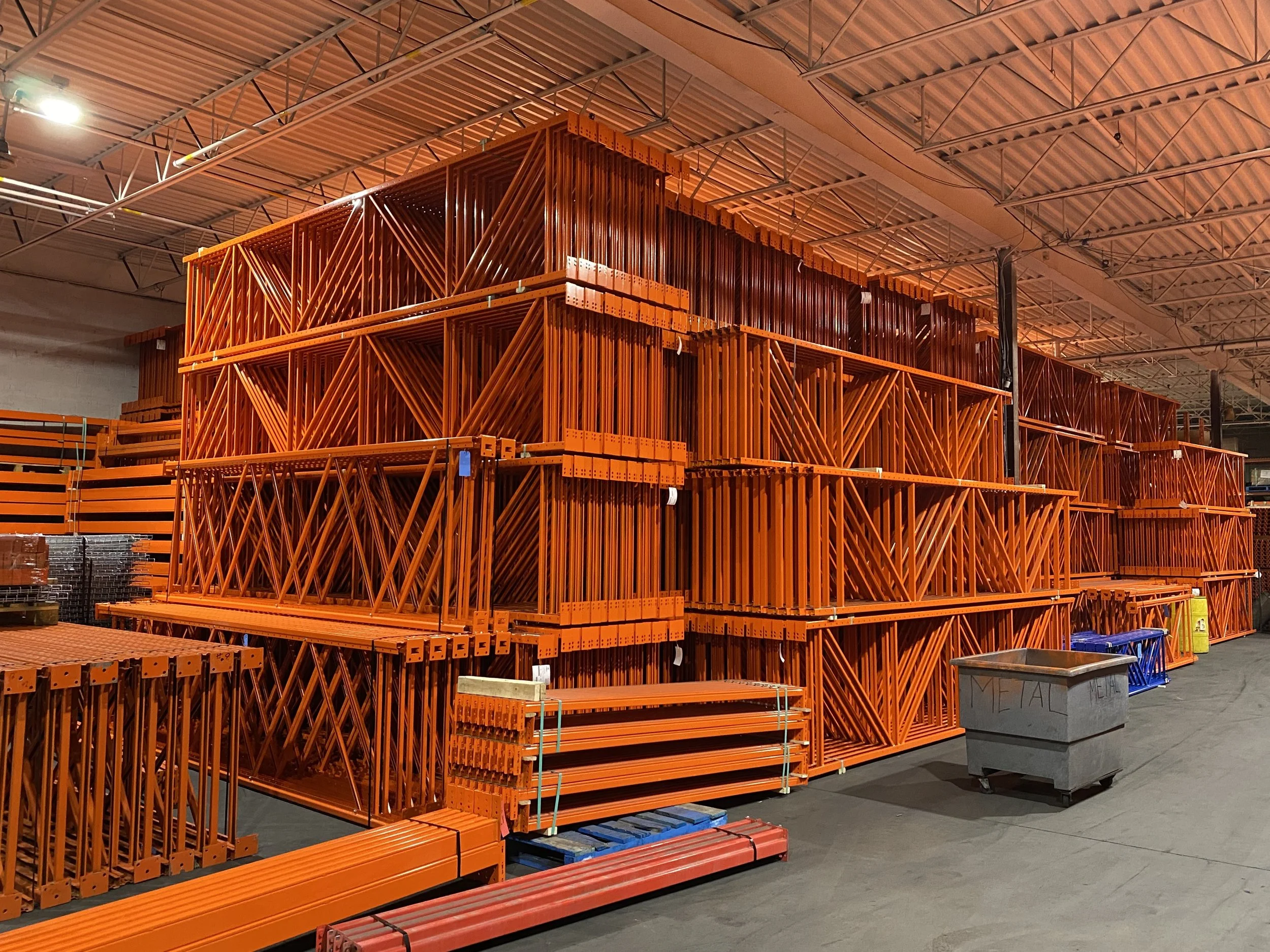 1000's of new RediRack pallet racking frames in stock