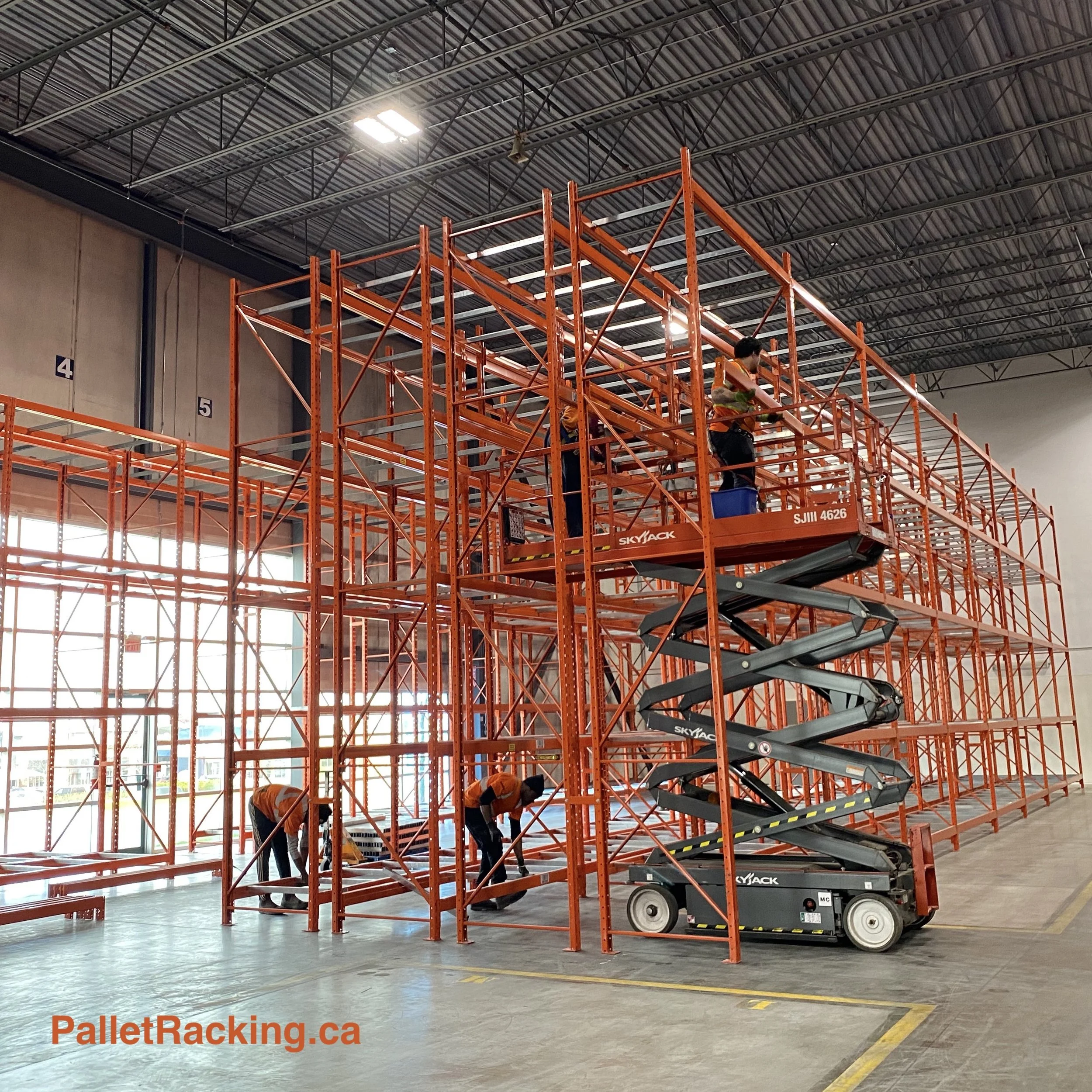 Pallet Racking installation team