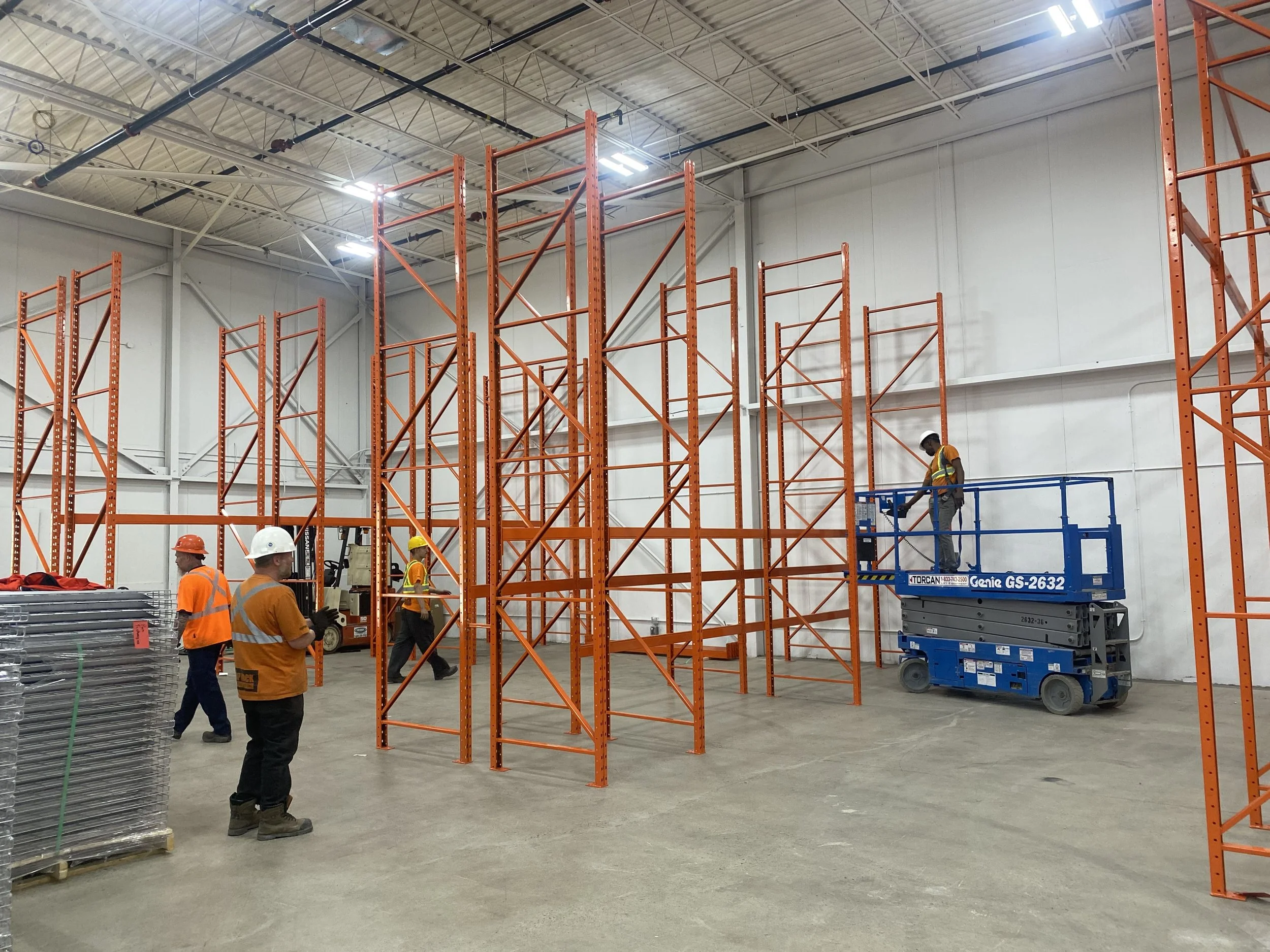 pallet racking supply and install project