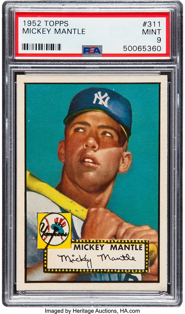 The 1952 Topps Baseball set 1952 is one of the most important sets ever, helping define modern baseball cards and featuring the legendary 1952 Topps Mickey Mantle.