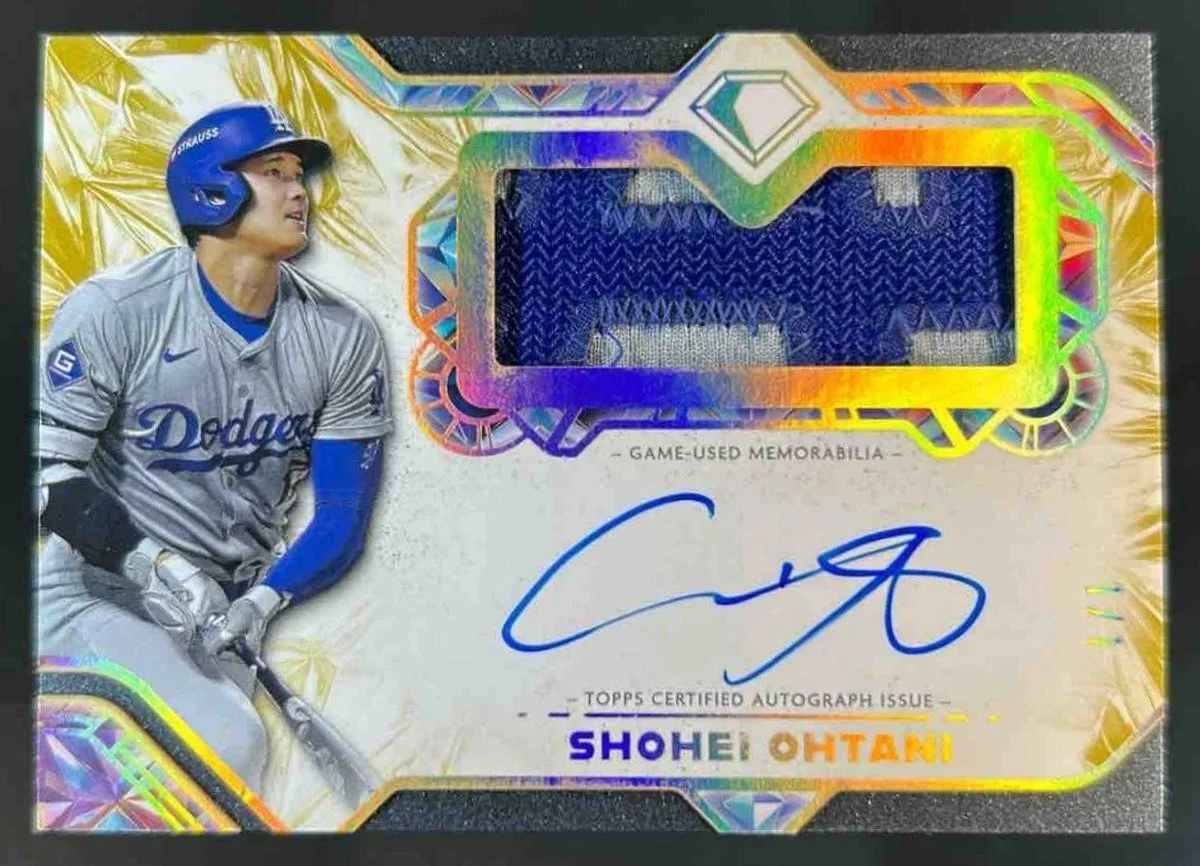 Example of an autographed card