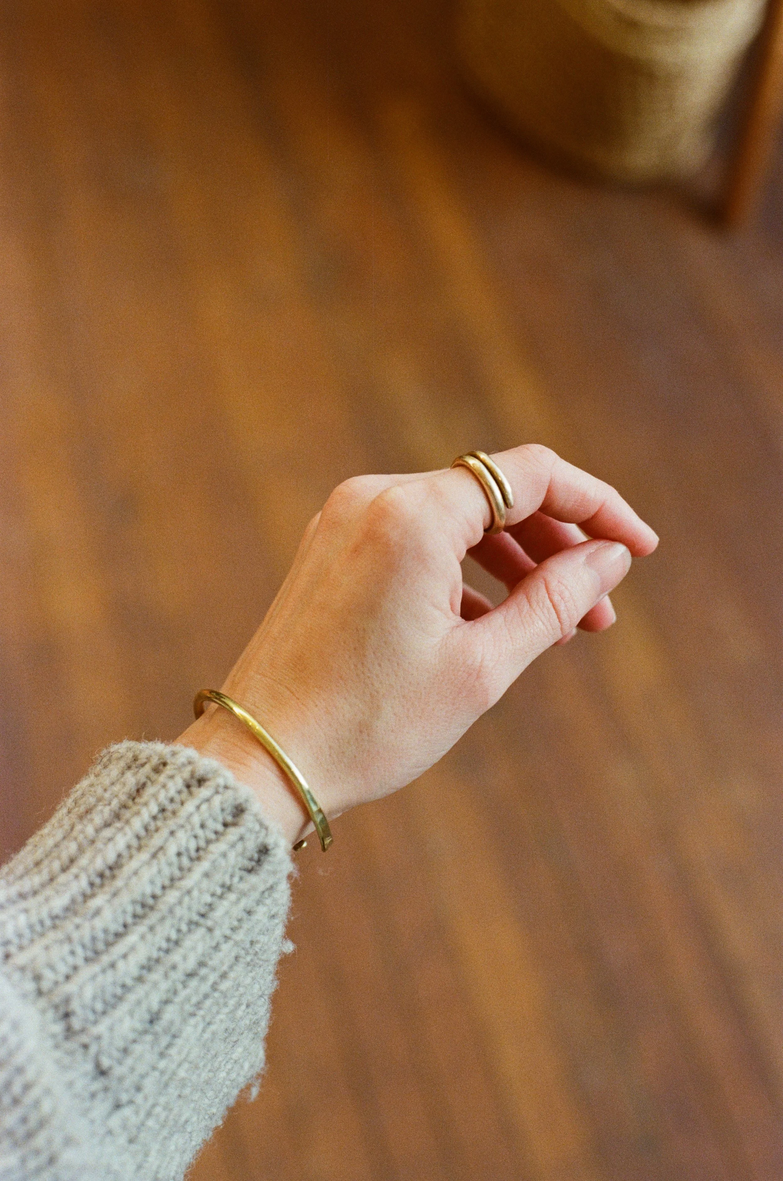 Minimalist Brass Cuff
