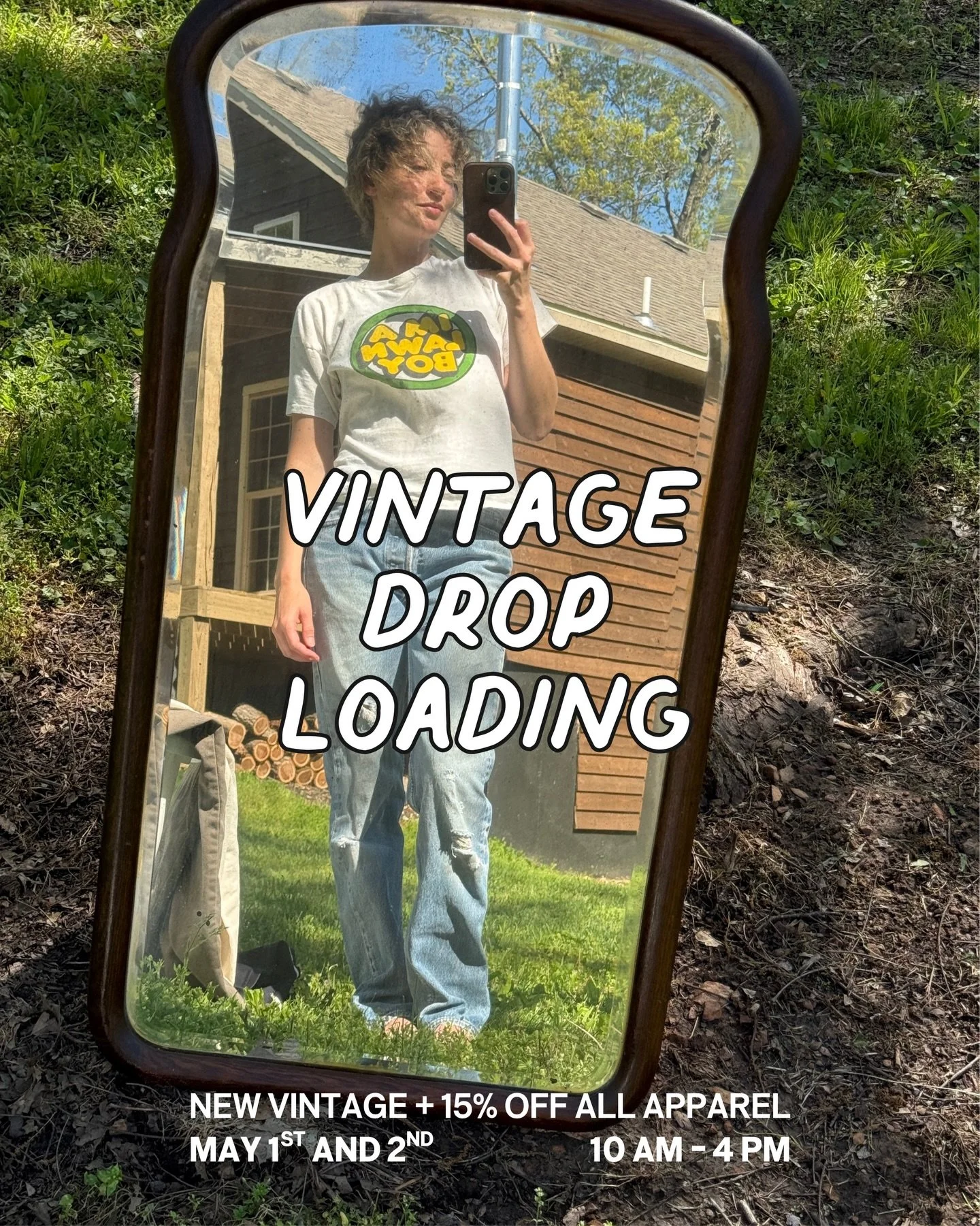Vintage Drop + Sale next week!! May 1st and 2nd 

Recently I got to dig through some sweet vintage apparel at my grandparents house. I told them that if I sold anything, I would take them out to dinner - so help me make it a good one! 

The drop rack