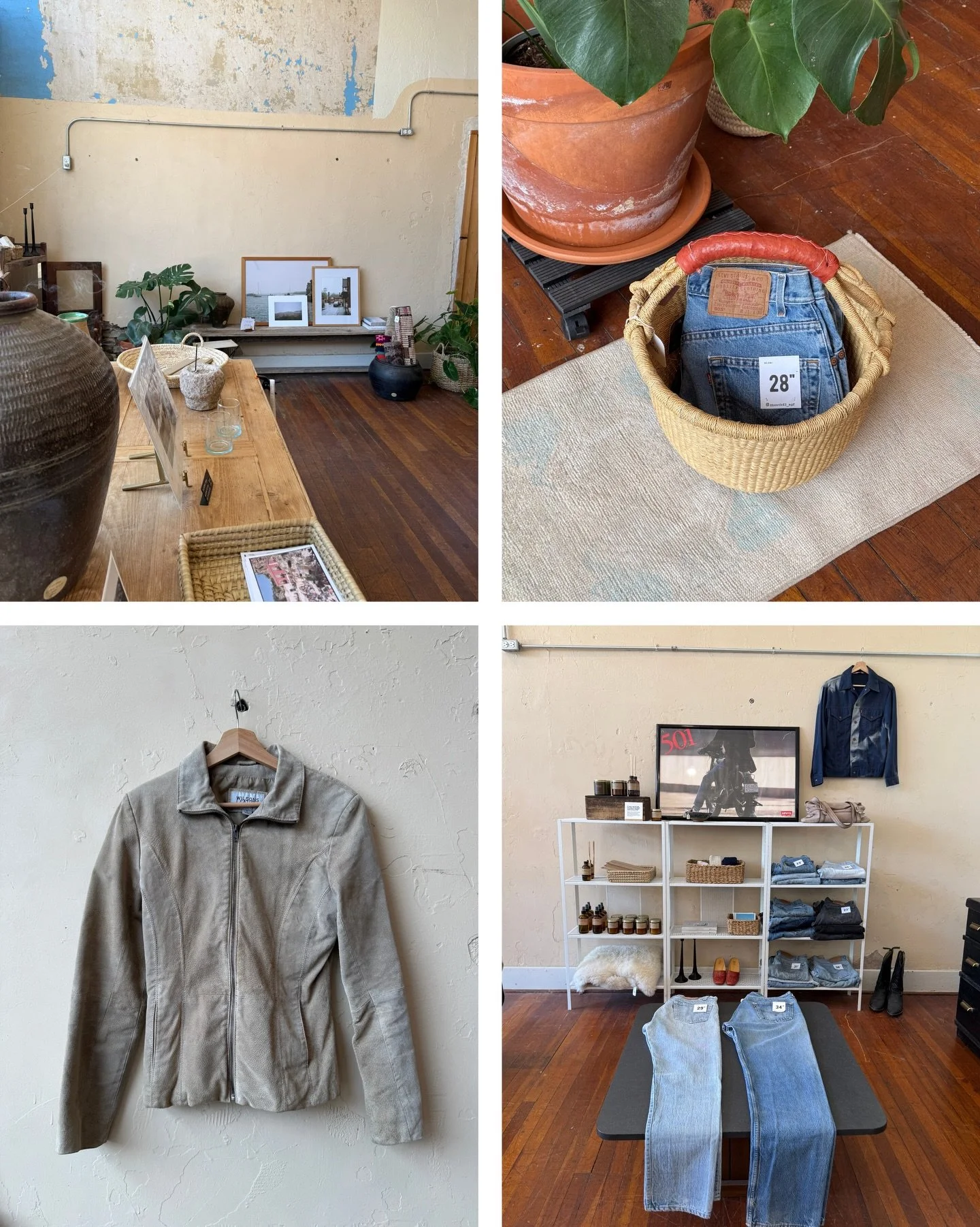 Saturday moodboard 🪴 scenes around the shop. Open til 4 - always online at fealtystudio.com