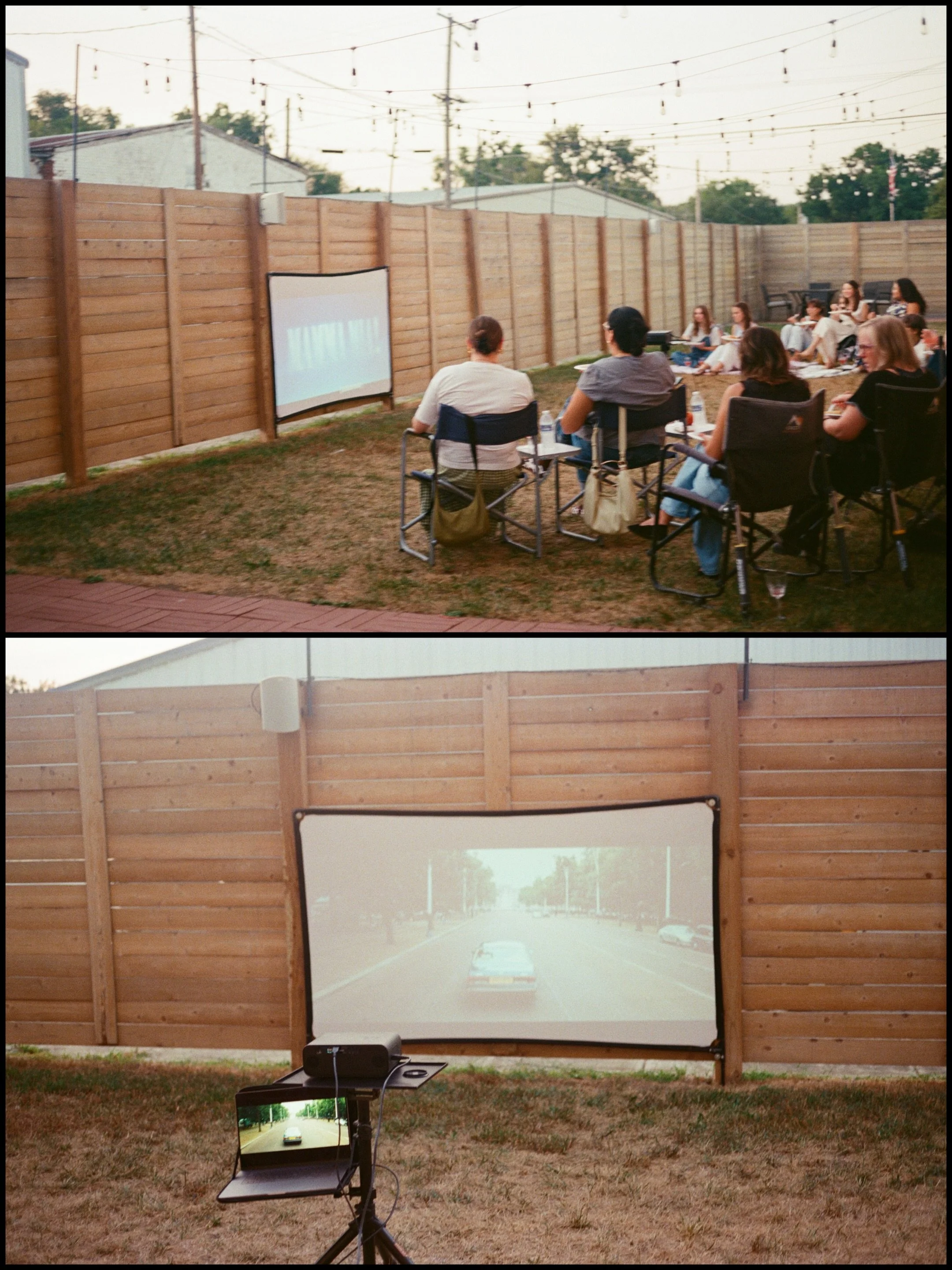 Scenes from last year&rsquo;s Girls Night at Fealty 💫 we shopped, ate pasta, watched Mamma Mia in the courtyard. Such a cutieee evening 🍒🍝🥂 maybe we&rsquo;ll do another end of summer?!
