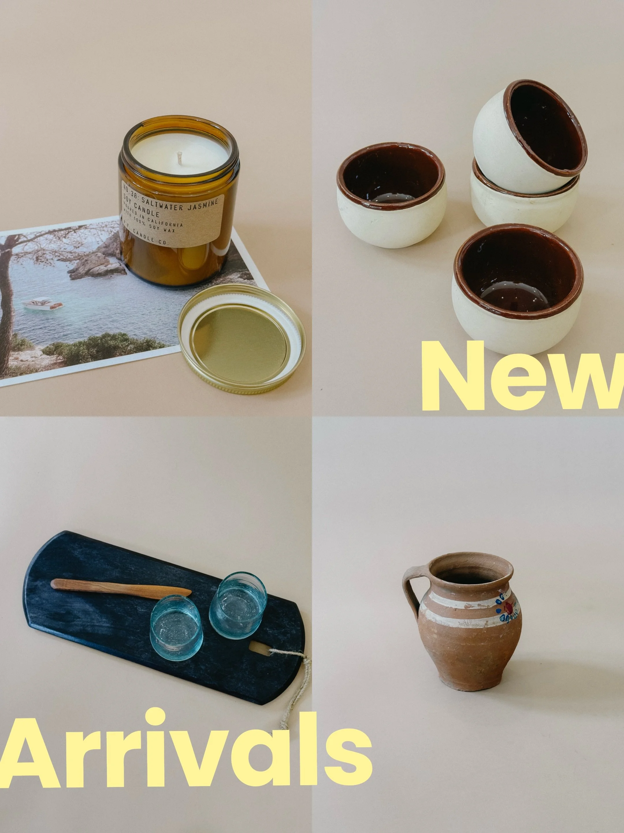 Lots of new added to the website 🐚 feat. Saltwater Jasmine, a  new @pfcandleco arrival, warm and breezy for summer. Head to fealtystudio.com to check out the goods 🌀