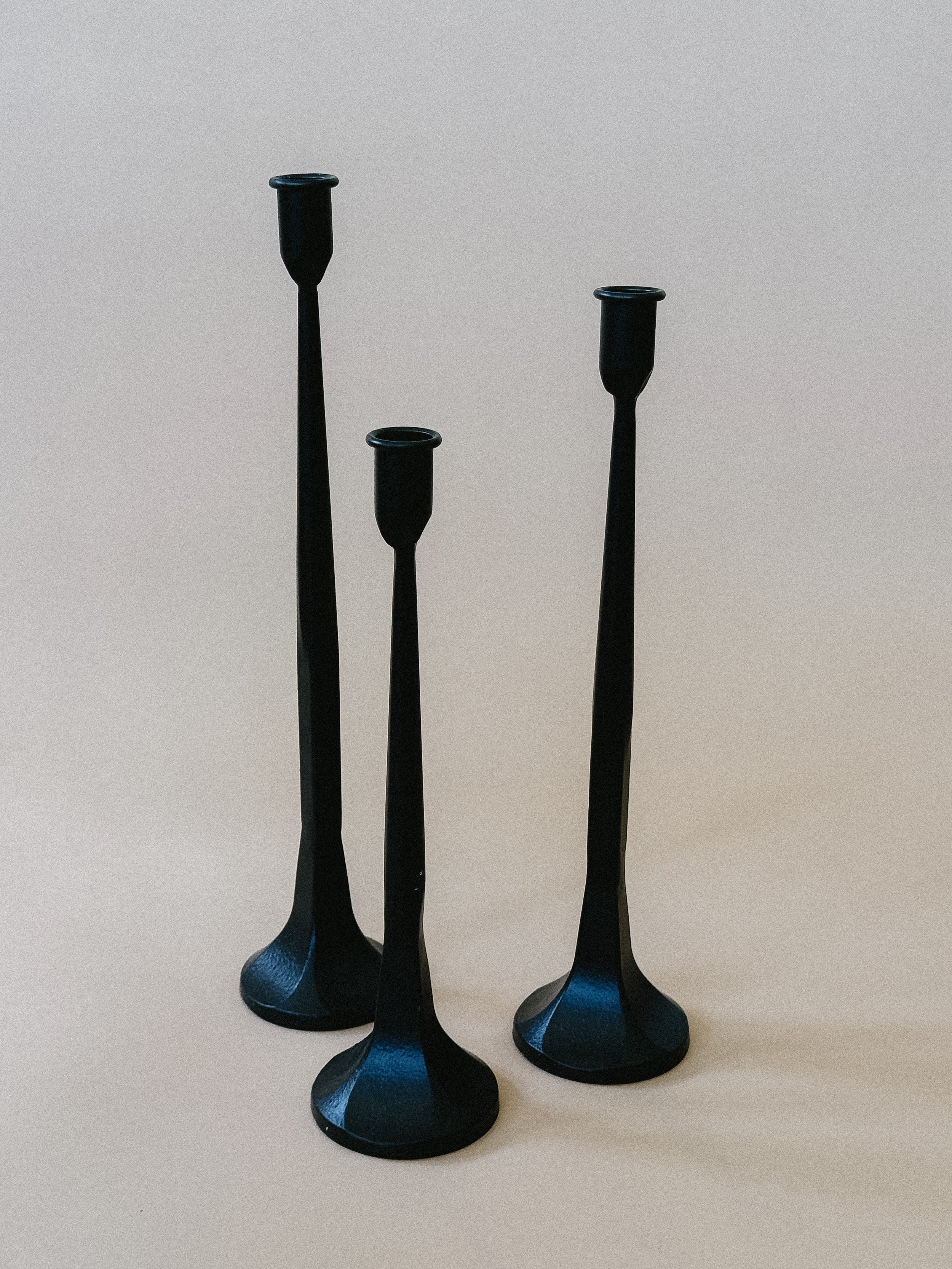 Cast Iron Taper Candle Holders