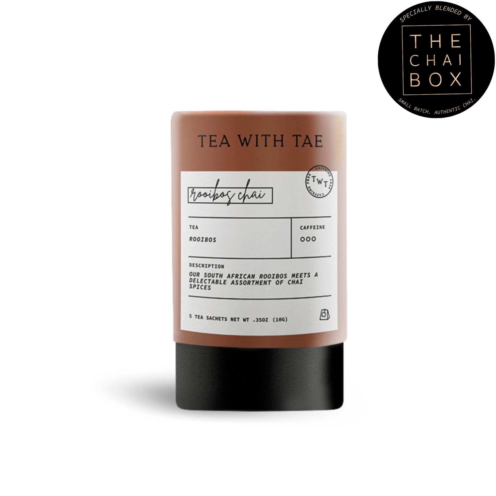 Rooibos Chai Tea (Decaf, 5 Tea Bags)